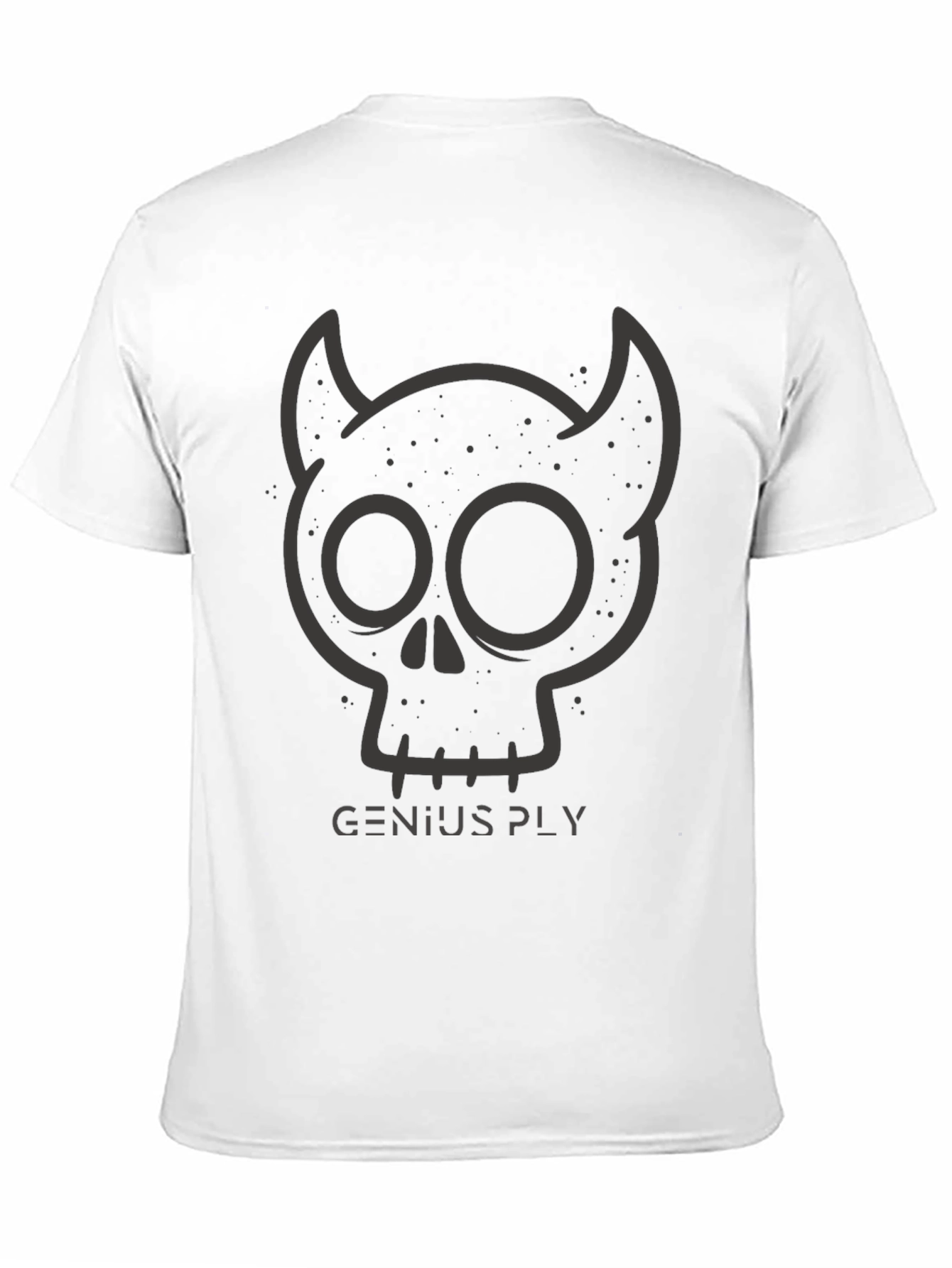 Black Genius Ply Devil Skull Graphic Tee - Men's Black T-Shirt view 11