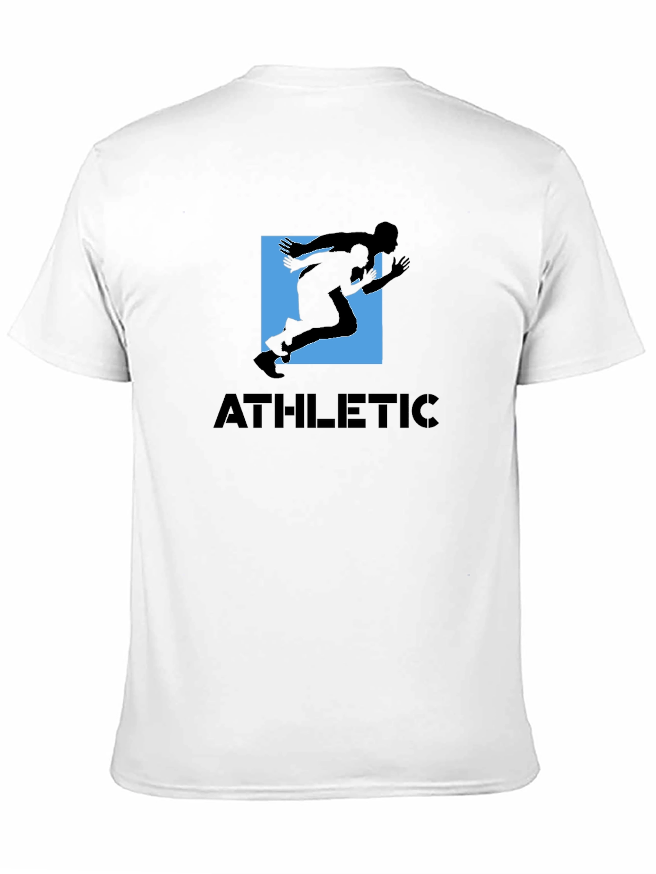 Black Athletic Graphic Tee - Black Cotton Blend Shirt view 11