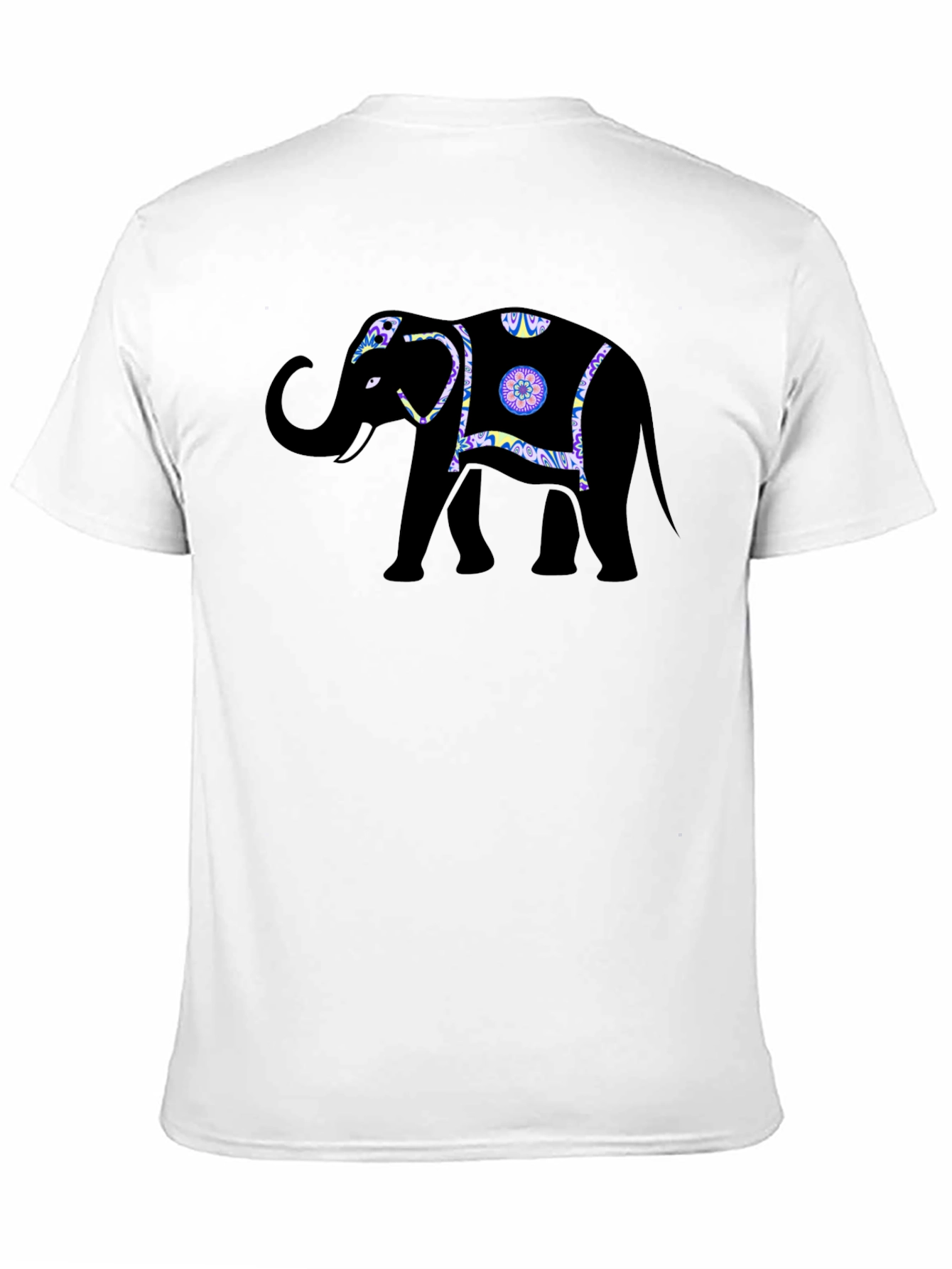 Black Elephant Graphic Tee - Stylish Black T-Shirt view 11