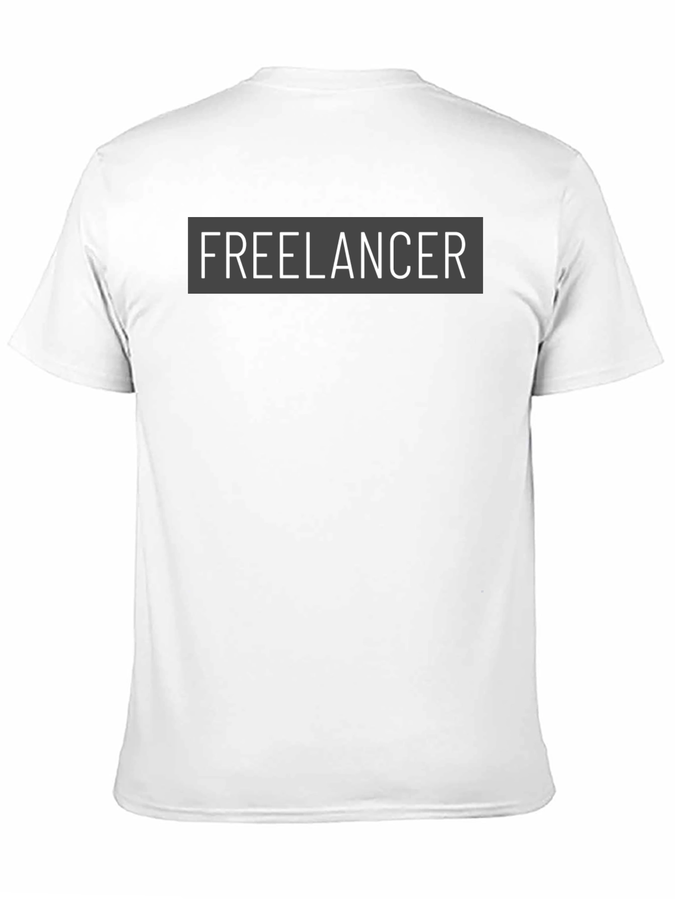 Black Freelancer Graphic Tee - Soft Cotton Black Shirt view 11