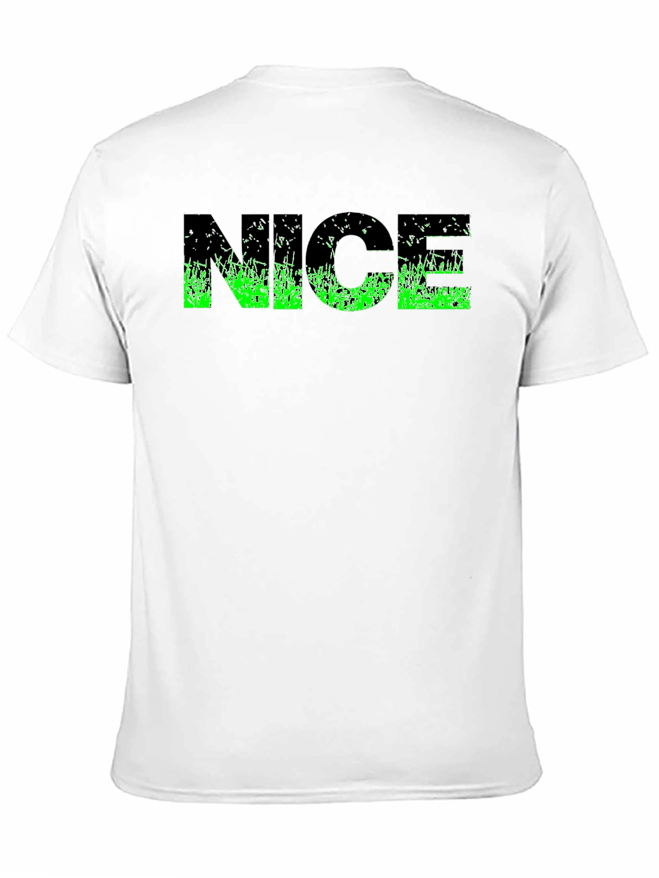 Black Cool "NICE" Graphic Black T-Shirt view 11