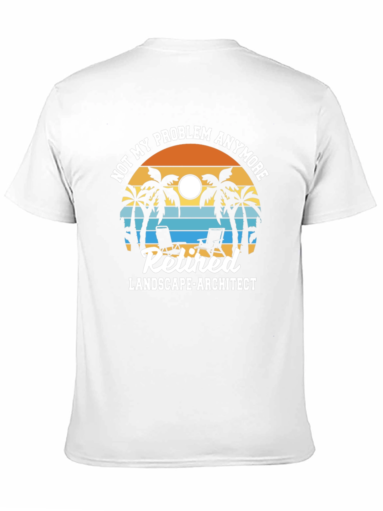 Black Retired Landscape Architect T-Shirt view 11