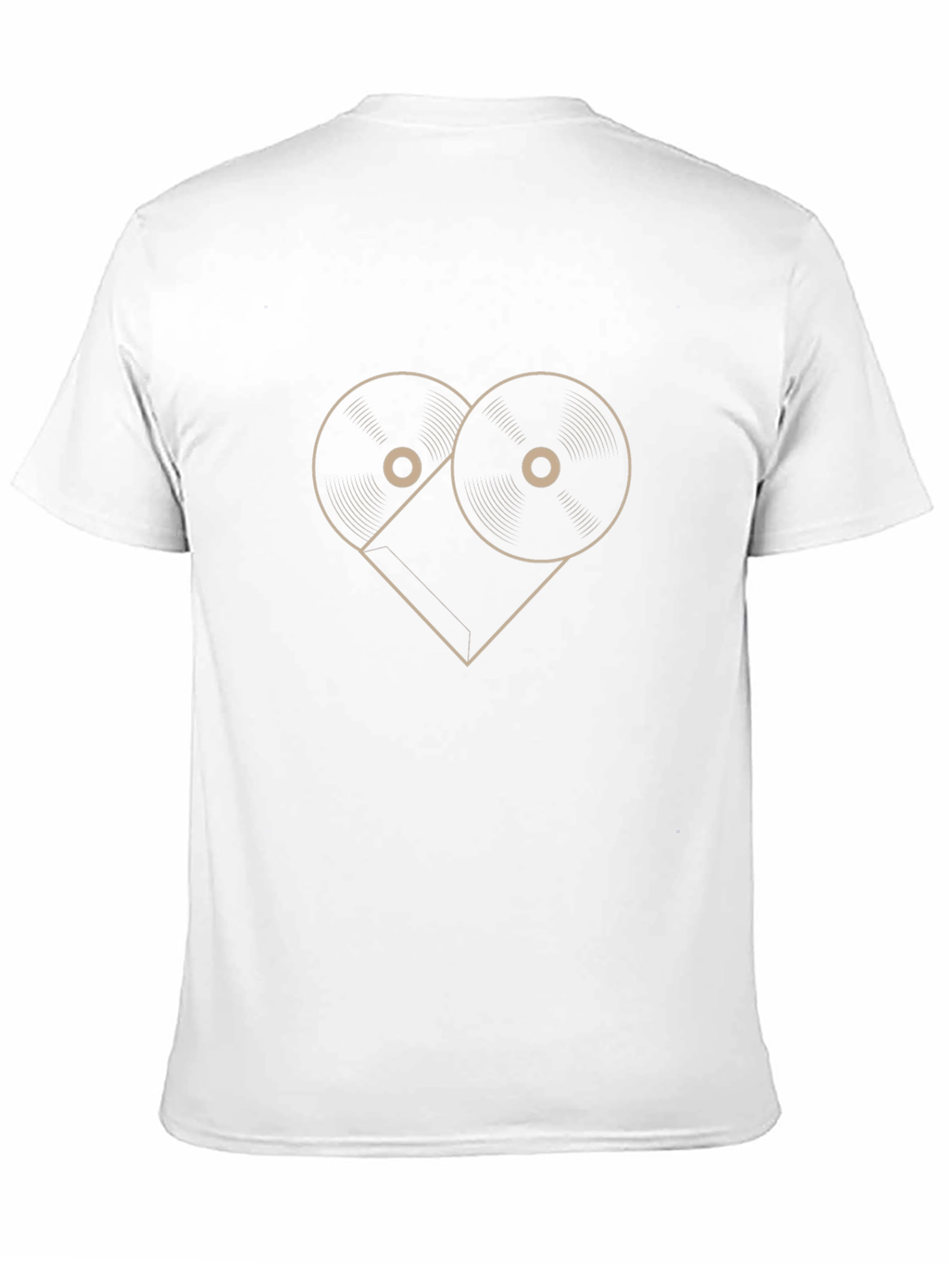 Black Vinyl Heartbeat Men's Graphic Tee view 11