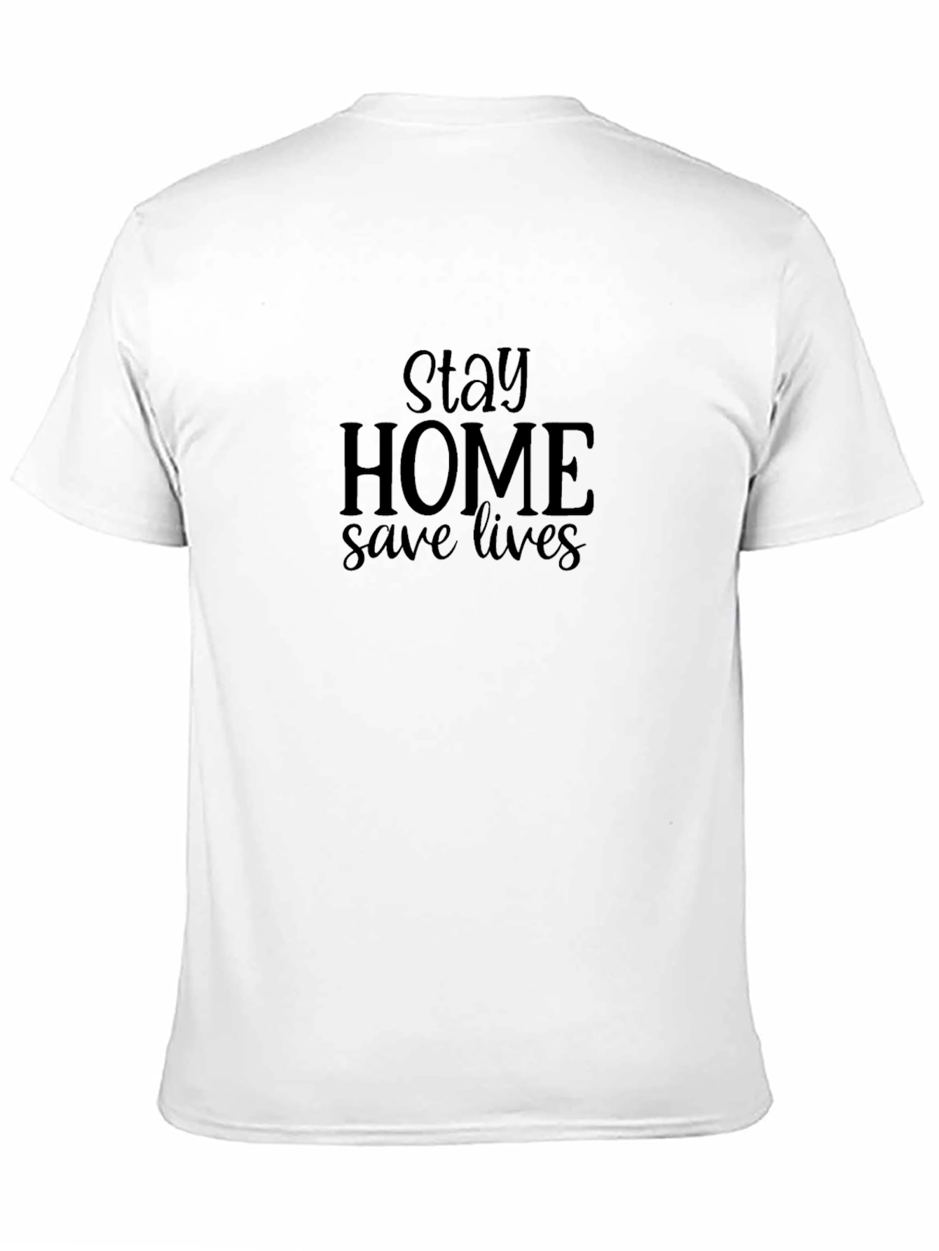 Black Stay Home Save Lives Black Tee view 11