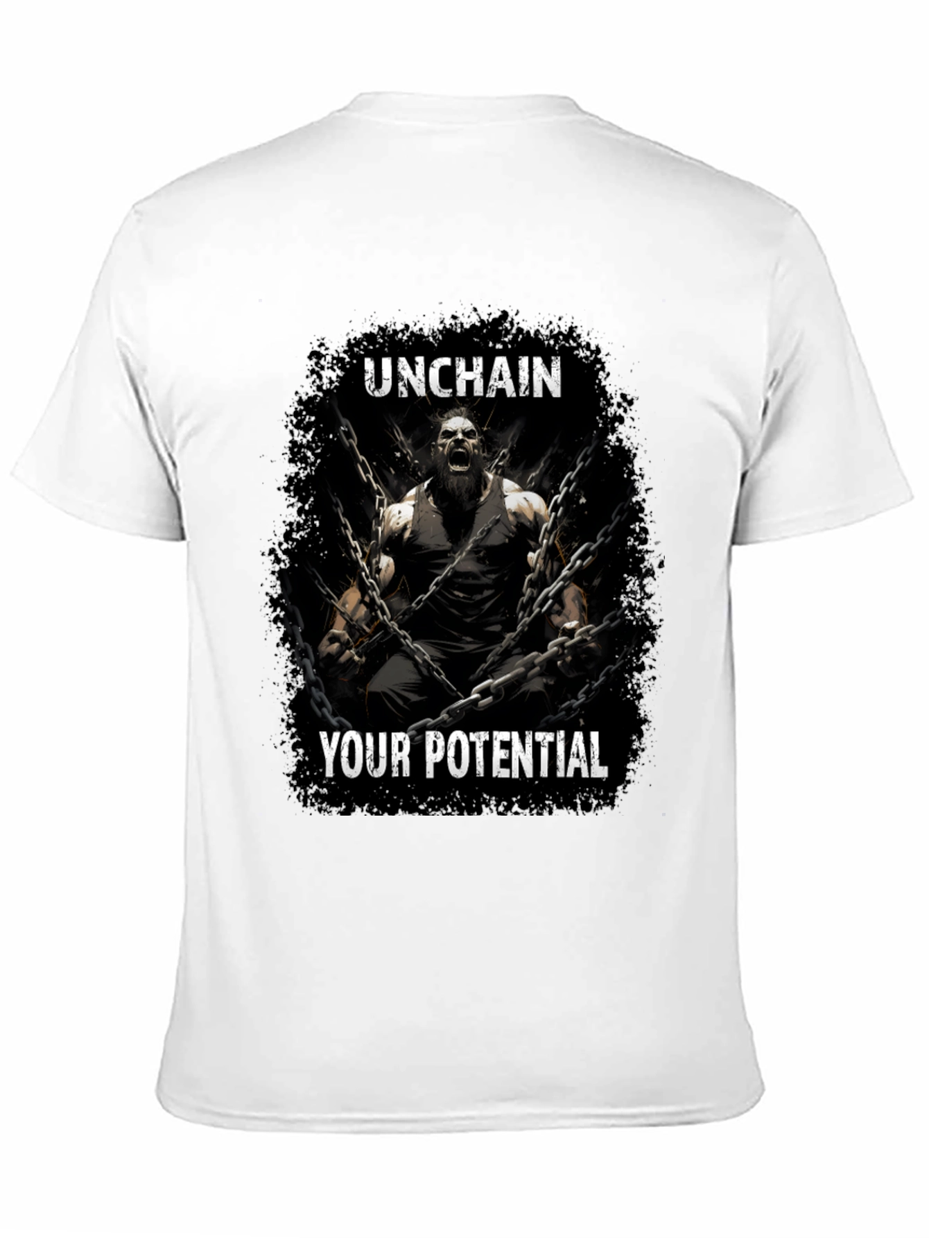 Black Unchain Your Potential Graphic T-Shirt - Black view 11
