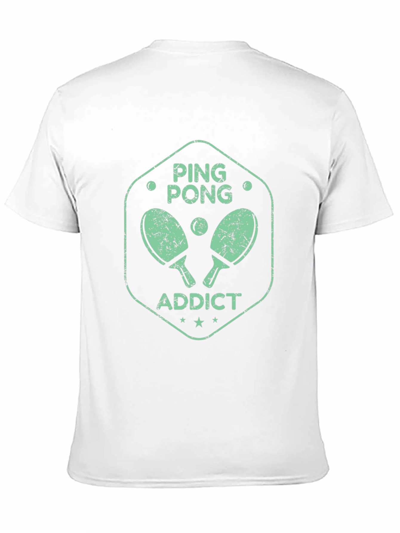 Black Ping Pong Addict Graphic T-Shirt view 11