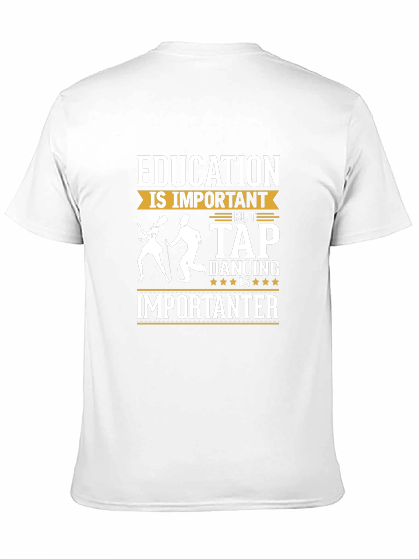 Black Education vs Tap Dancing Black T-Shirt view 11