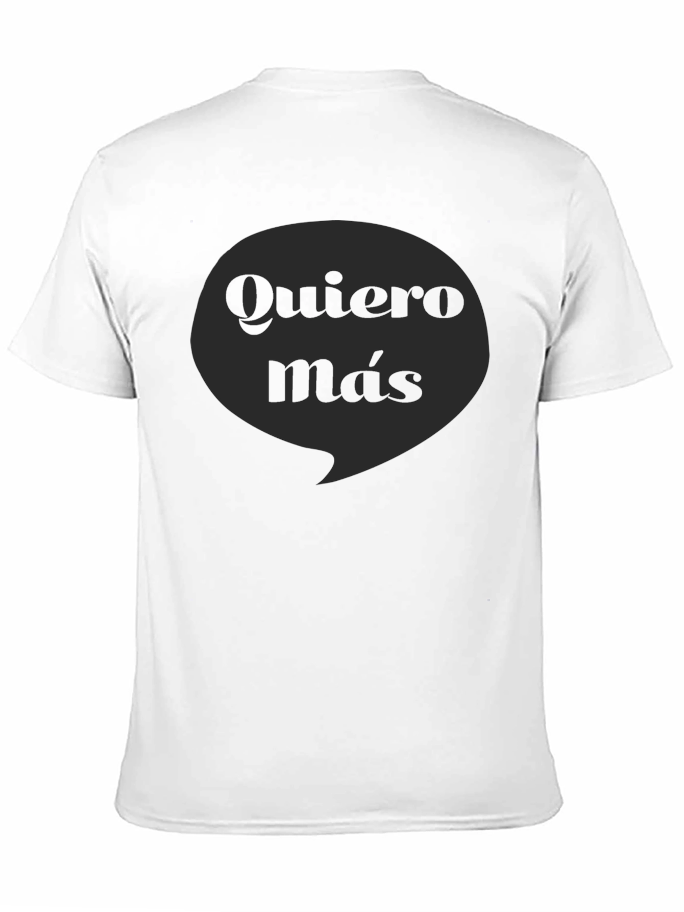Black Quiero Más Graphic Tee - Black Cotton T-Shirt view 11