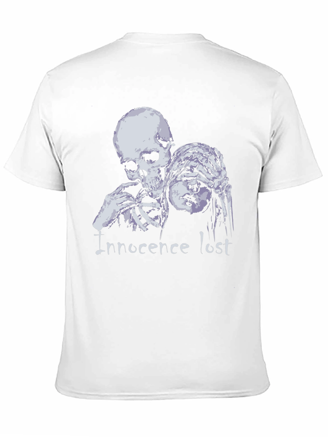 Black Innocence Lost Graphic Tee - Edgy Dark Humor Shirt view 11