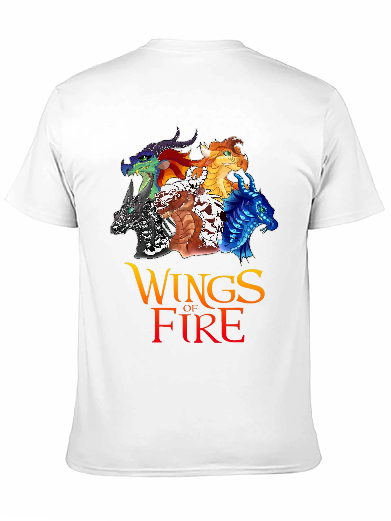 Black Wings of Fire Graphic T-Shirt view 11