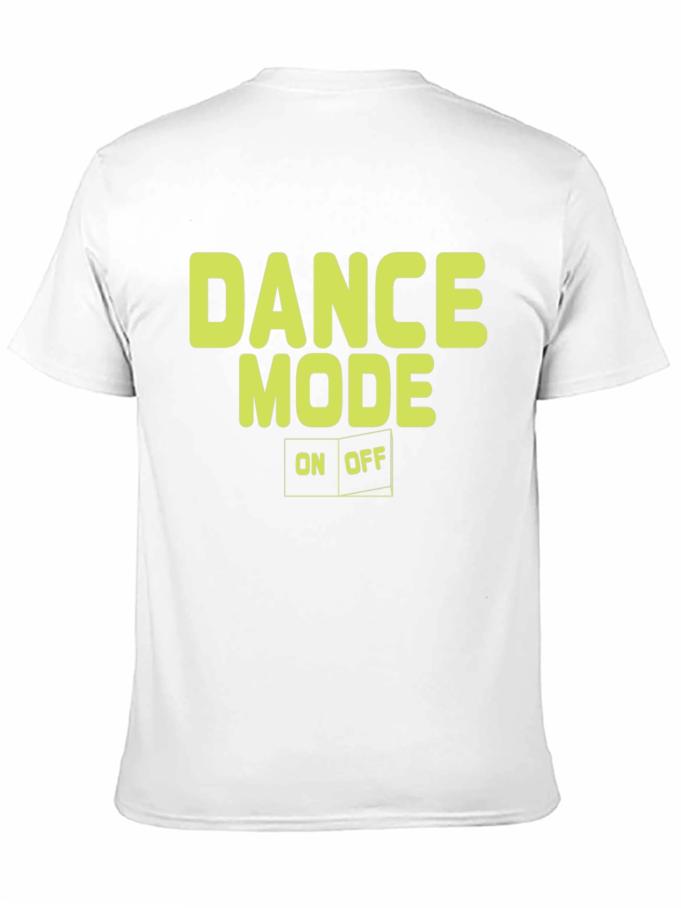Black Dance Mode On/Off Graphic Tee - Black Cotton T-Shirt view 11