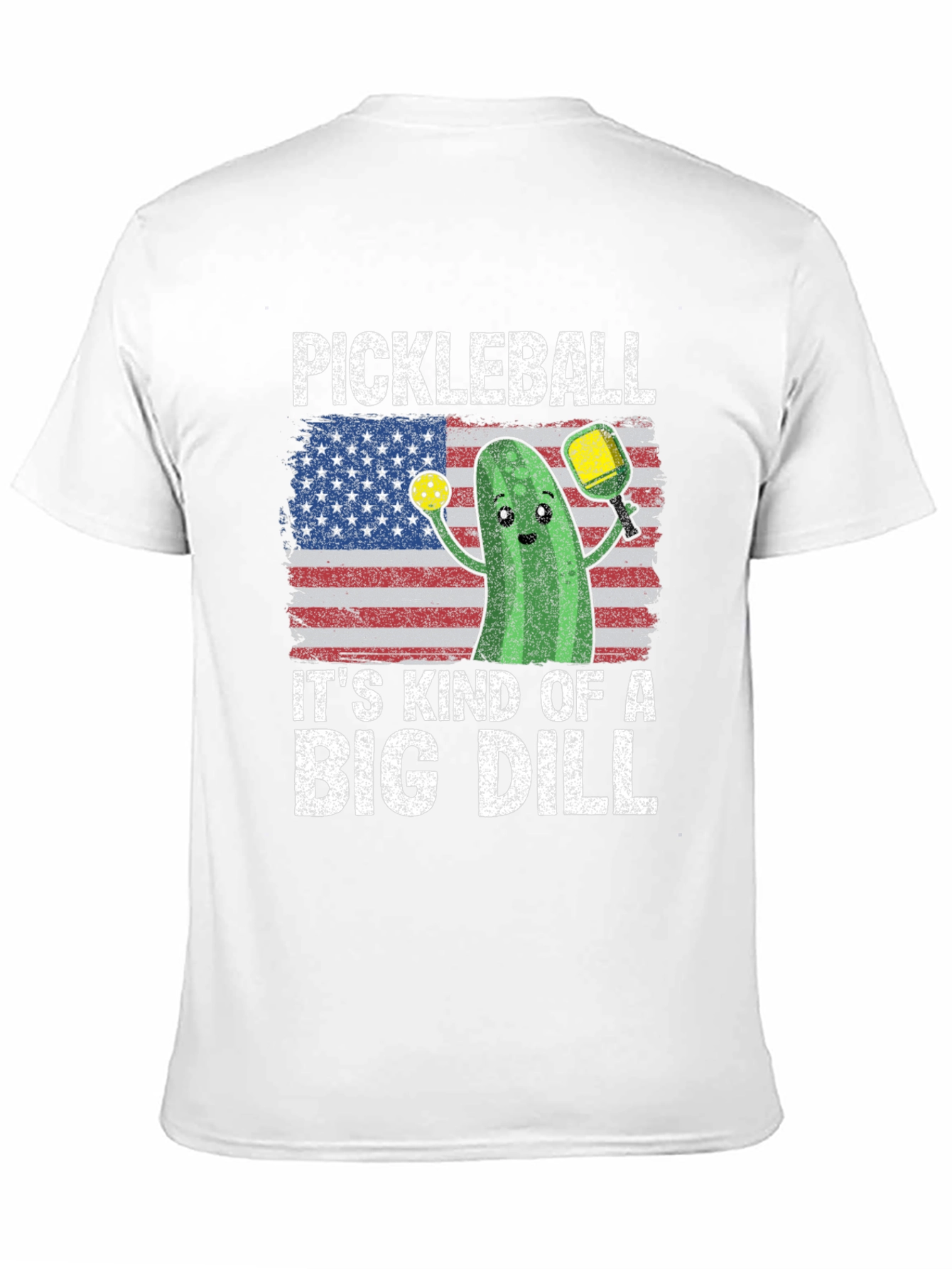 Black Pickleball Big Dill Graphic Tee view 11