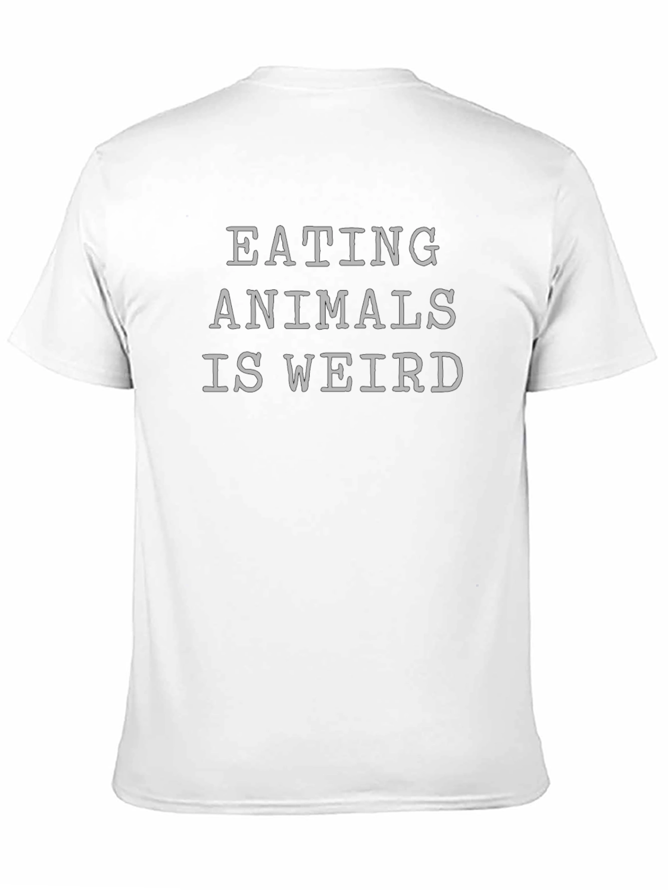 Black Eating Animals Is Weird Graphic Tee view 11