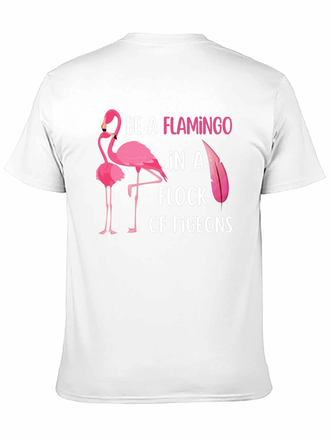 Black Be a Flamingo Graphic T-Shirt view 11