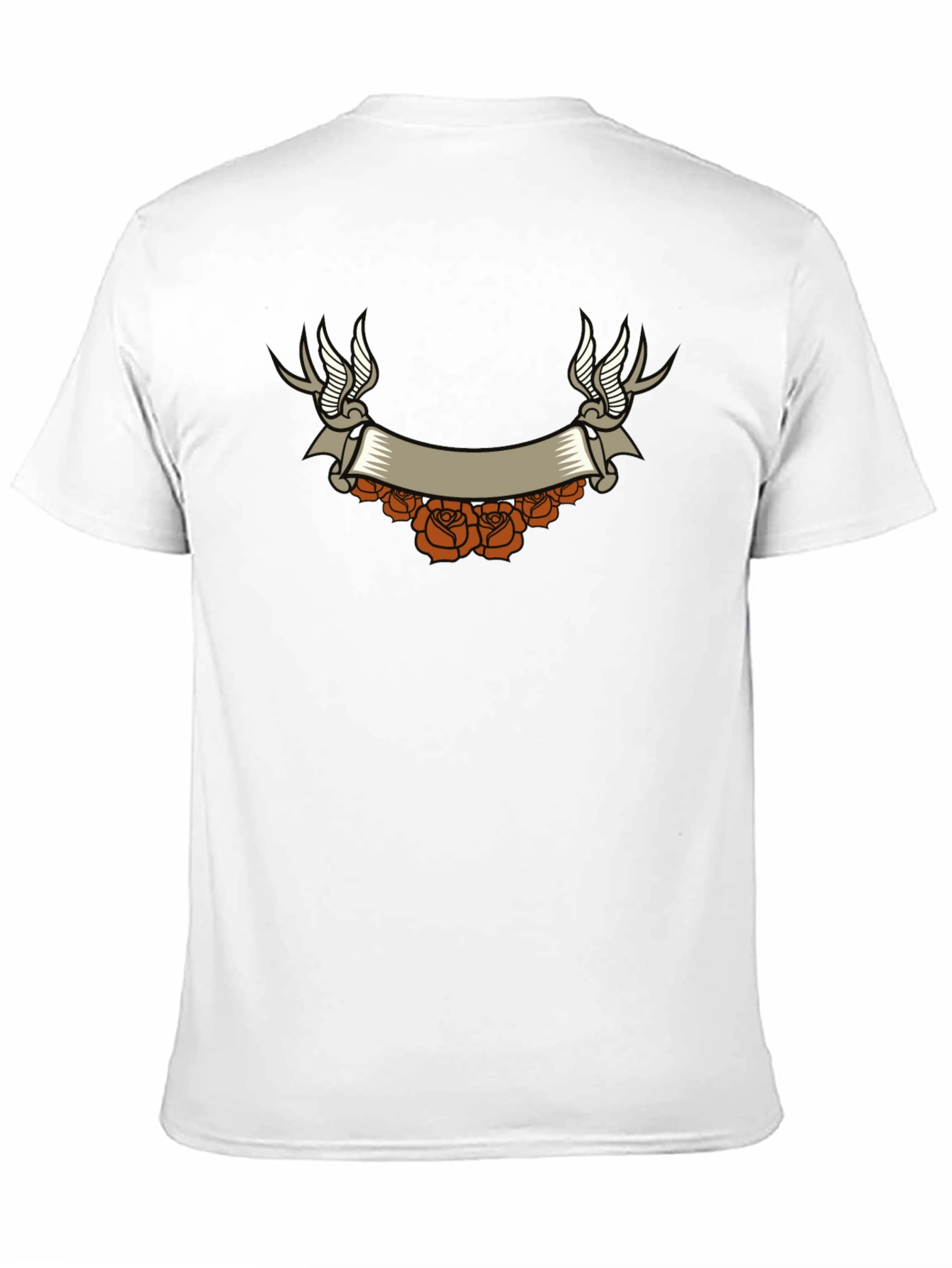 Black Vintage Tattoo Graphic T-Shirt - Black view 11