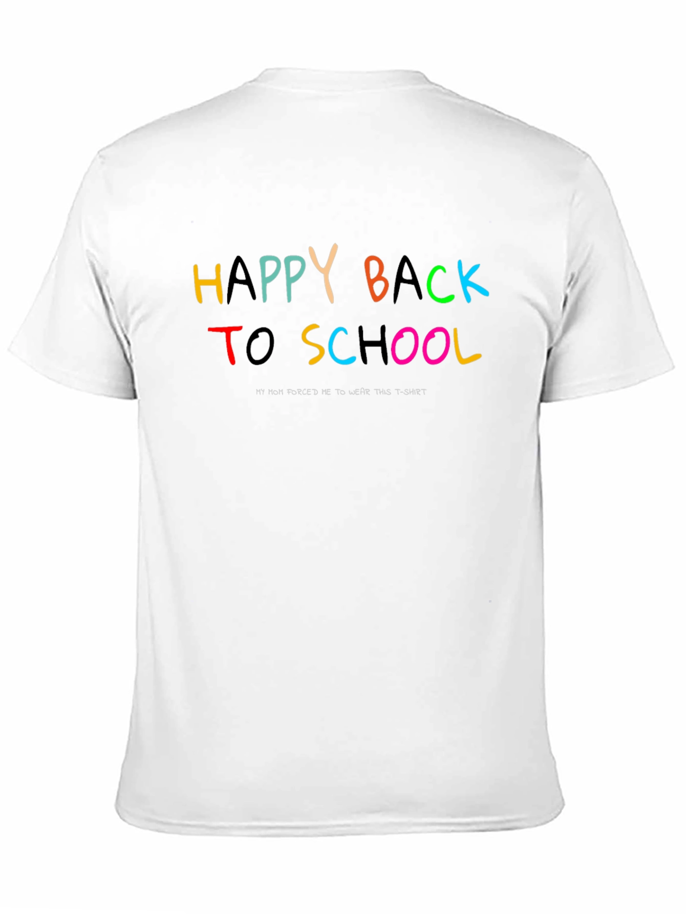Black Happy Back to School Black T-Shirt view 11
