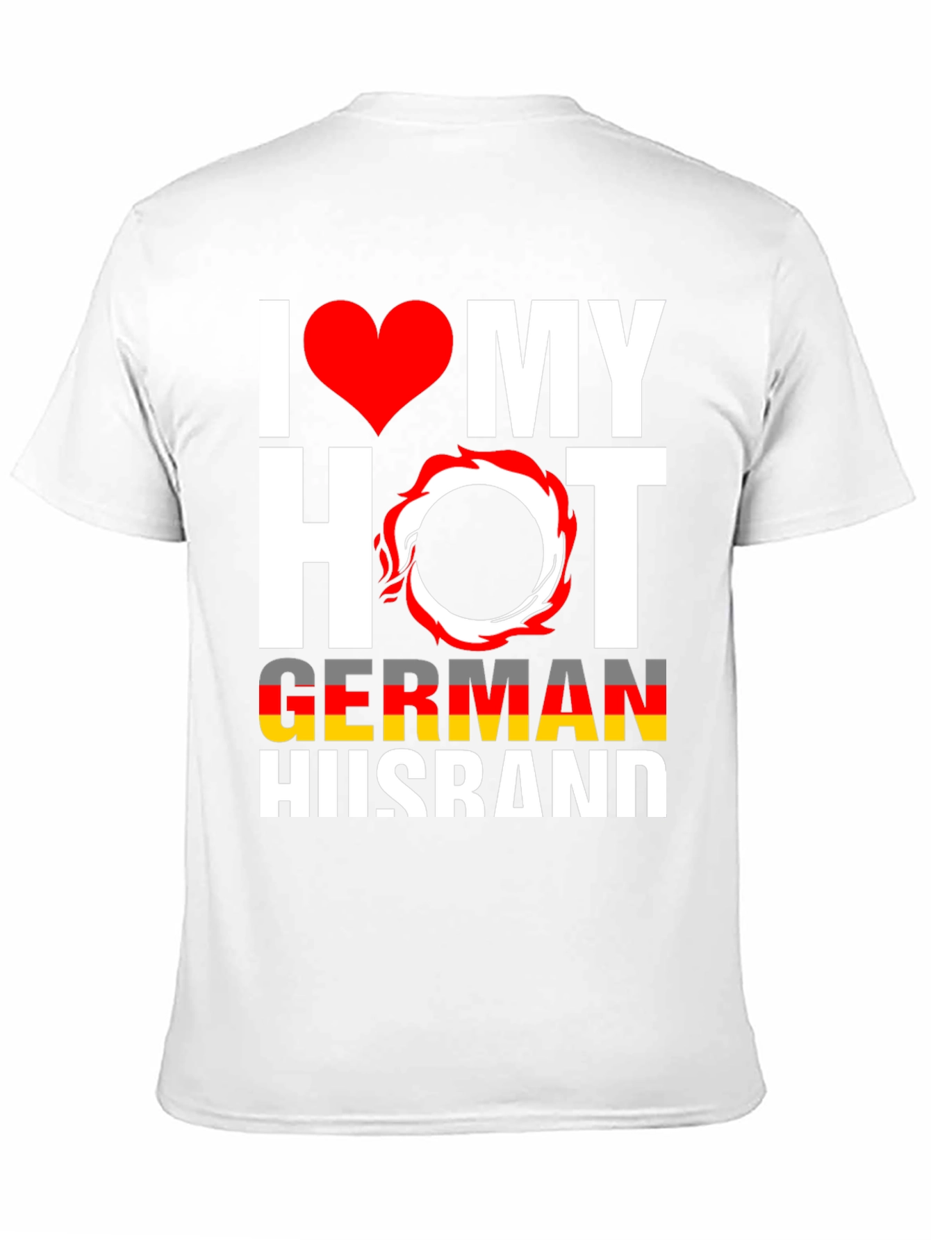 Black I Love My Hot German Husband Graphic Tee view 11