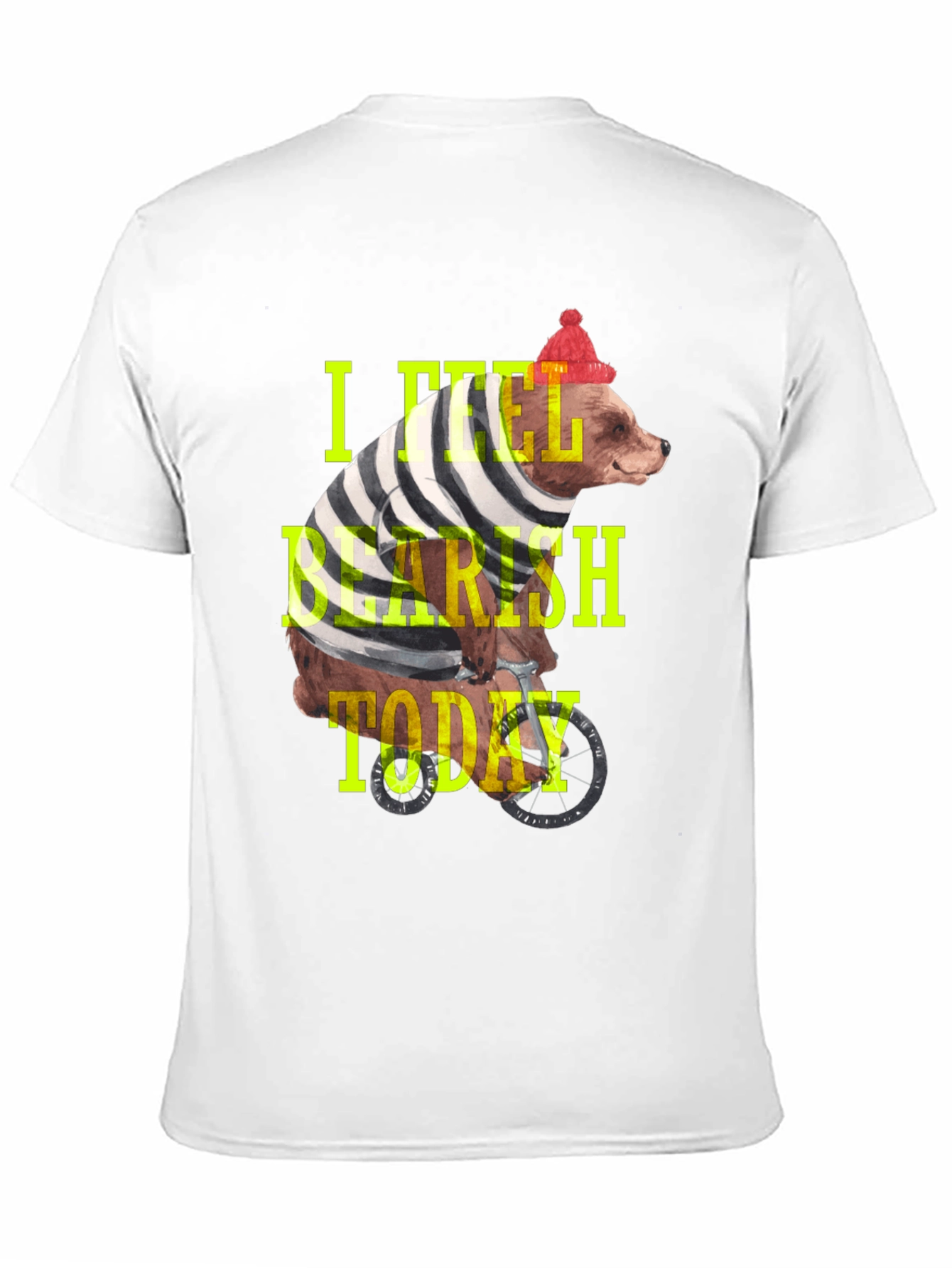 Black Bearish Today Graphic Tee - Black Cotton T-Shirt view 11