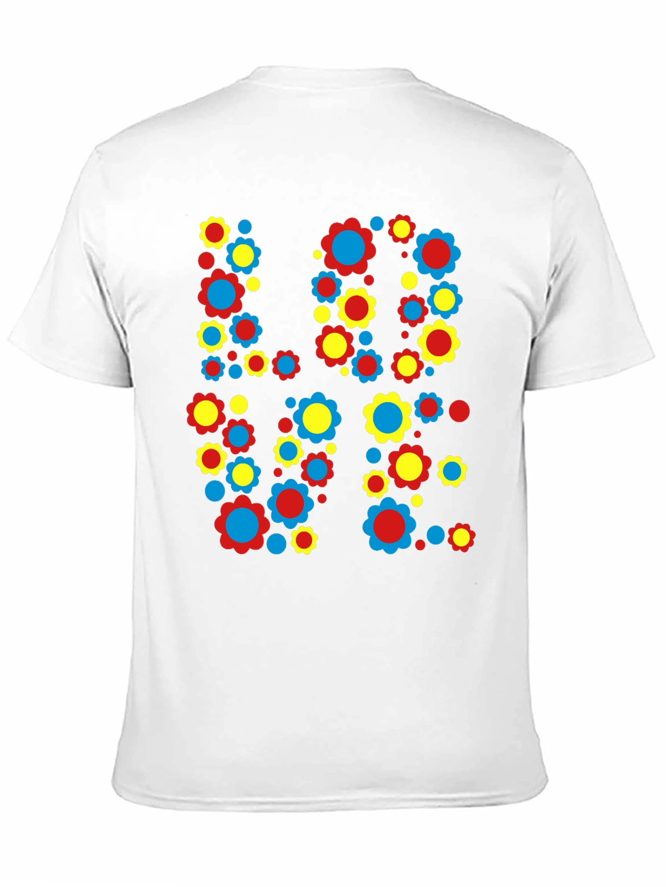 Black Floral LOVE Graphic Print Crew Neck T-Shirt view 11