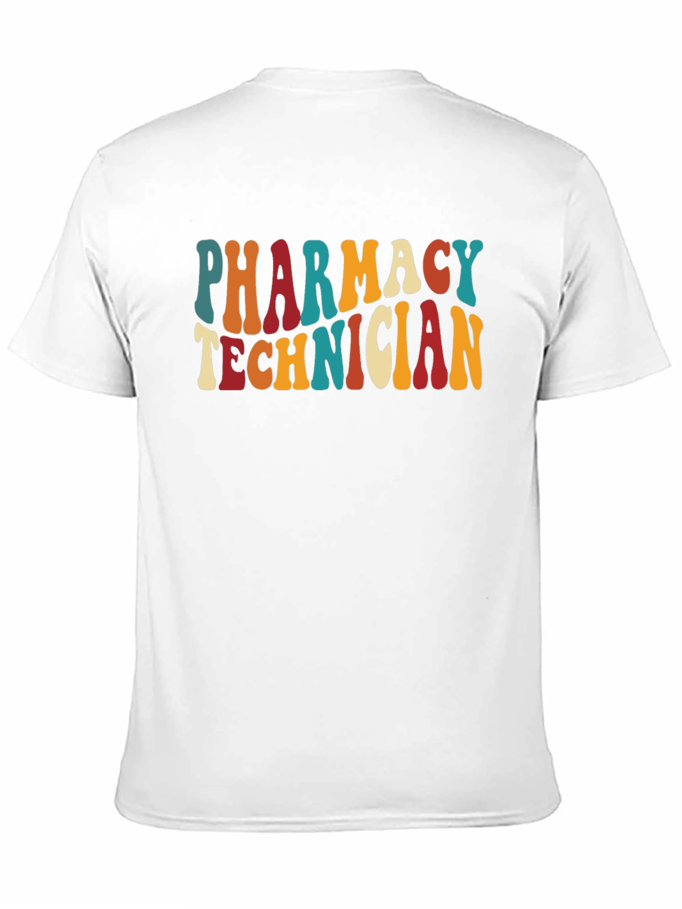 Black Pharmacy Technician Retro T-Shirt view 11