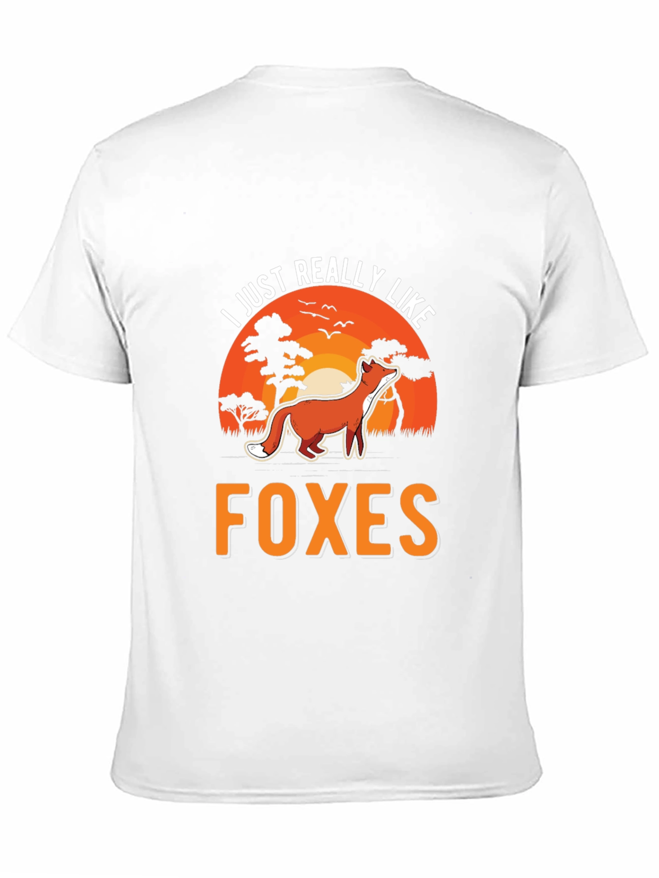 Black I Just Really Like Foxes Graphic Tee view 11