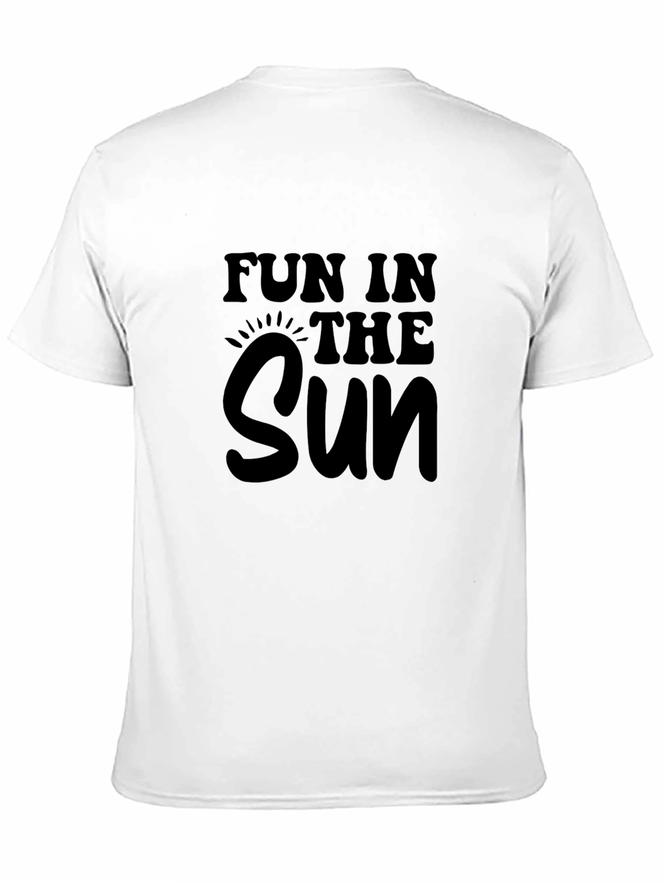 Black Fun in the Sun Black Graphic T-Shirt view 11