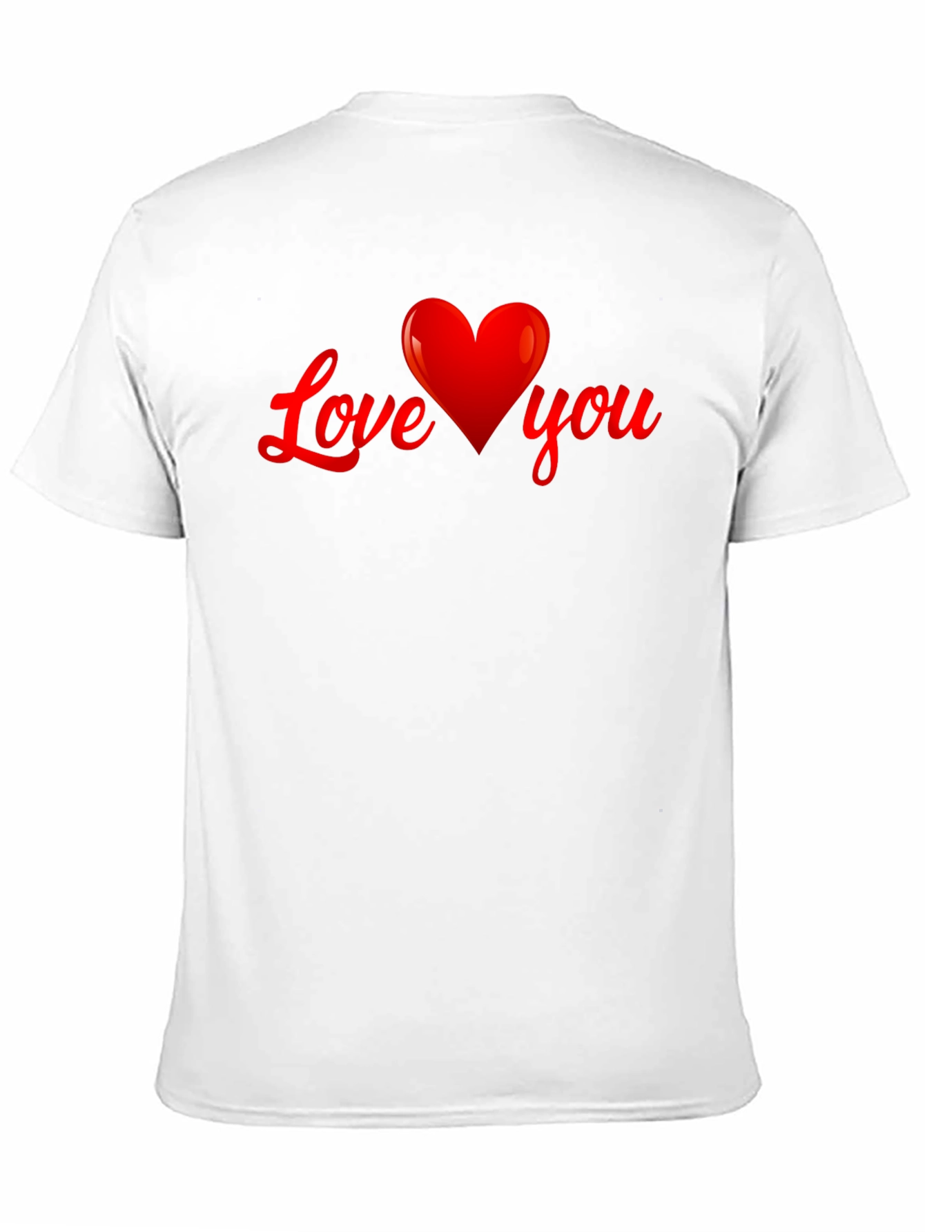 Black Love You Heart Graphic T-Shirt - Black view 11