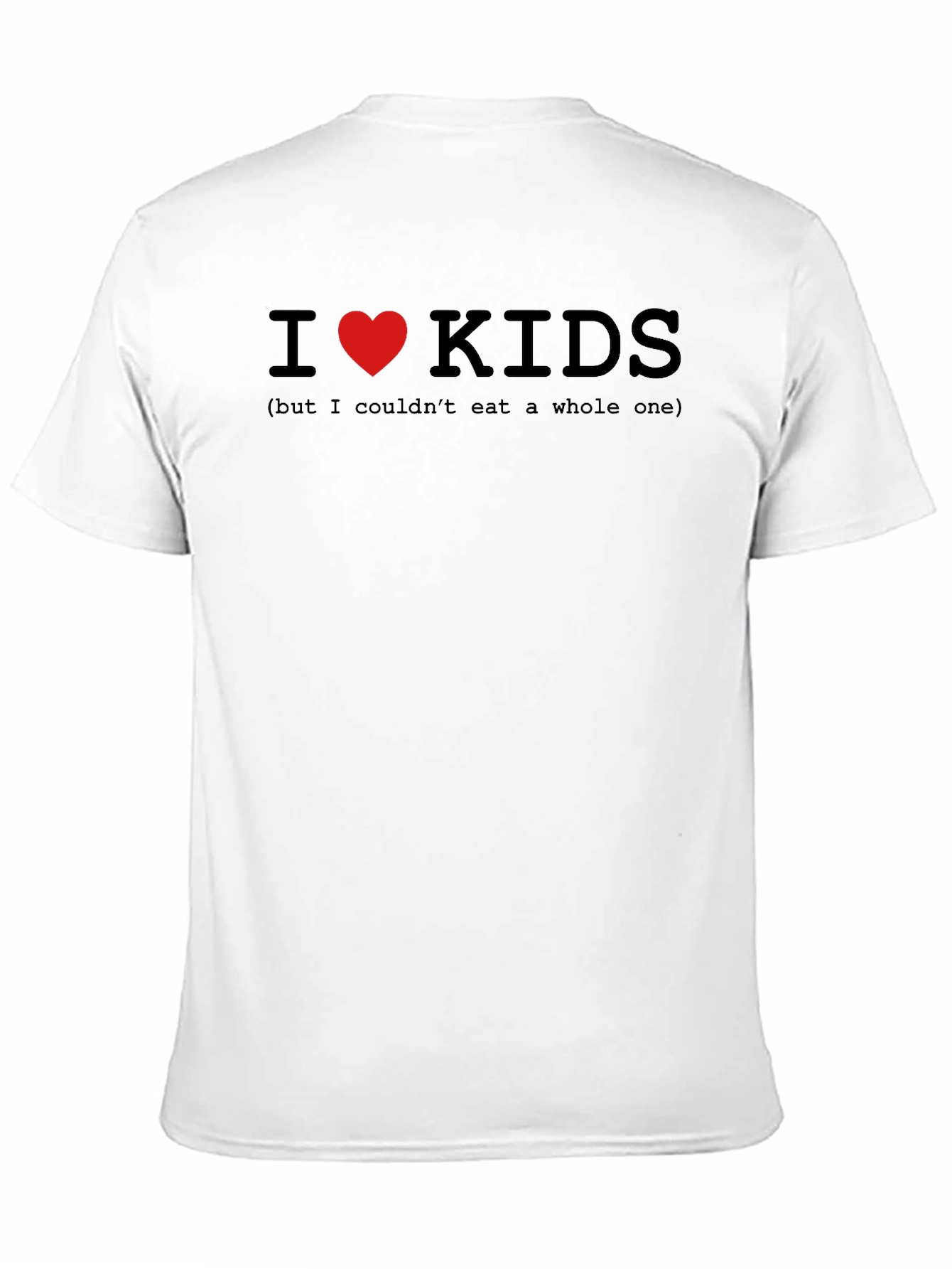 Black I Heart Kids Humor T-Shirt - Graphic Tee view 11