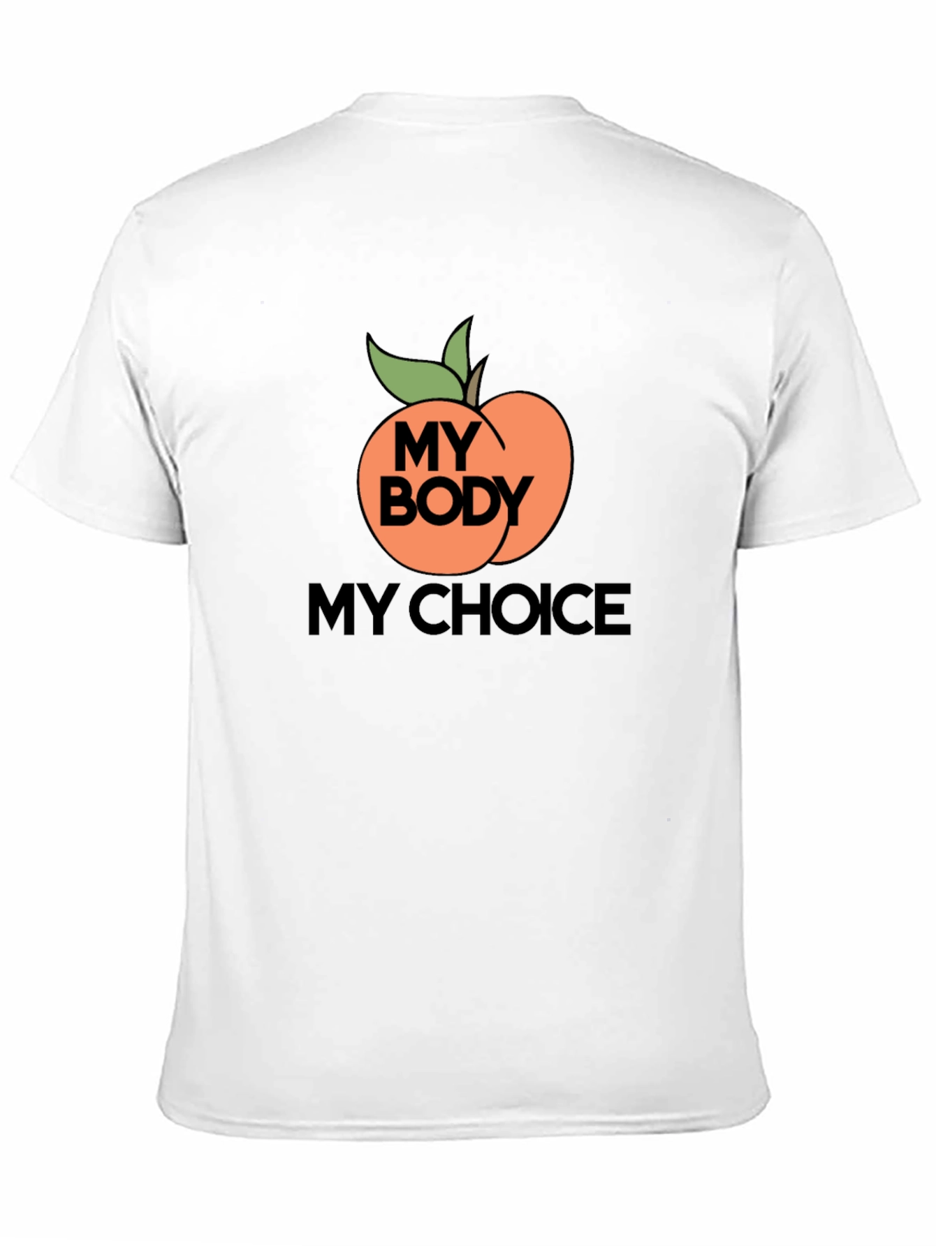 Black My Body My Choice Peach Graphic Tee view 11