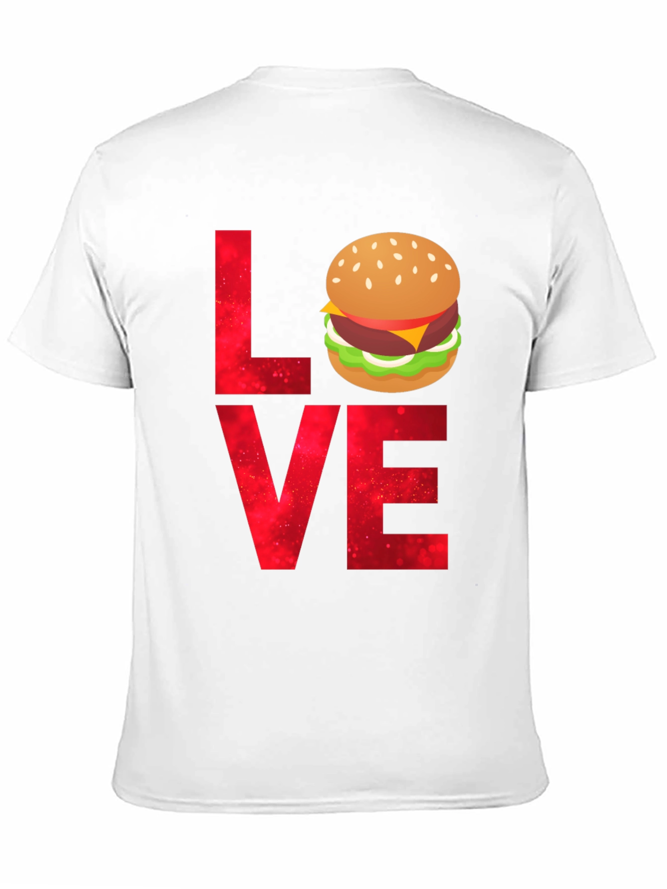 Black Love Burger T-Shirt - Foodie Tee view 11