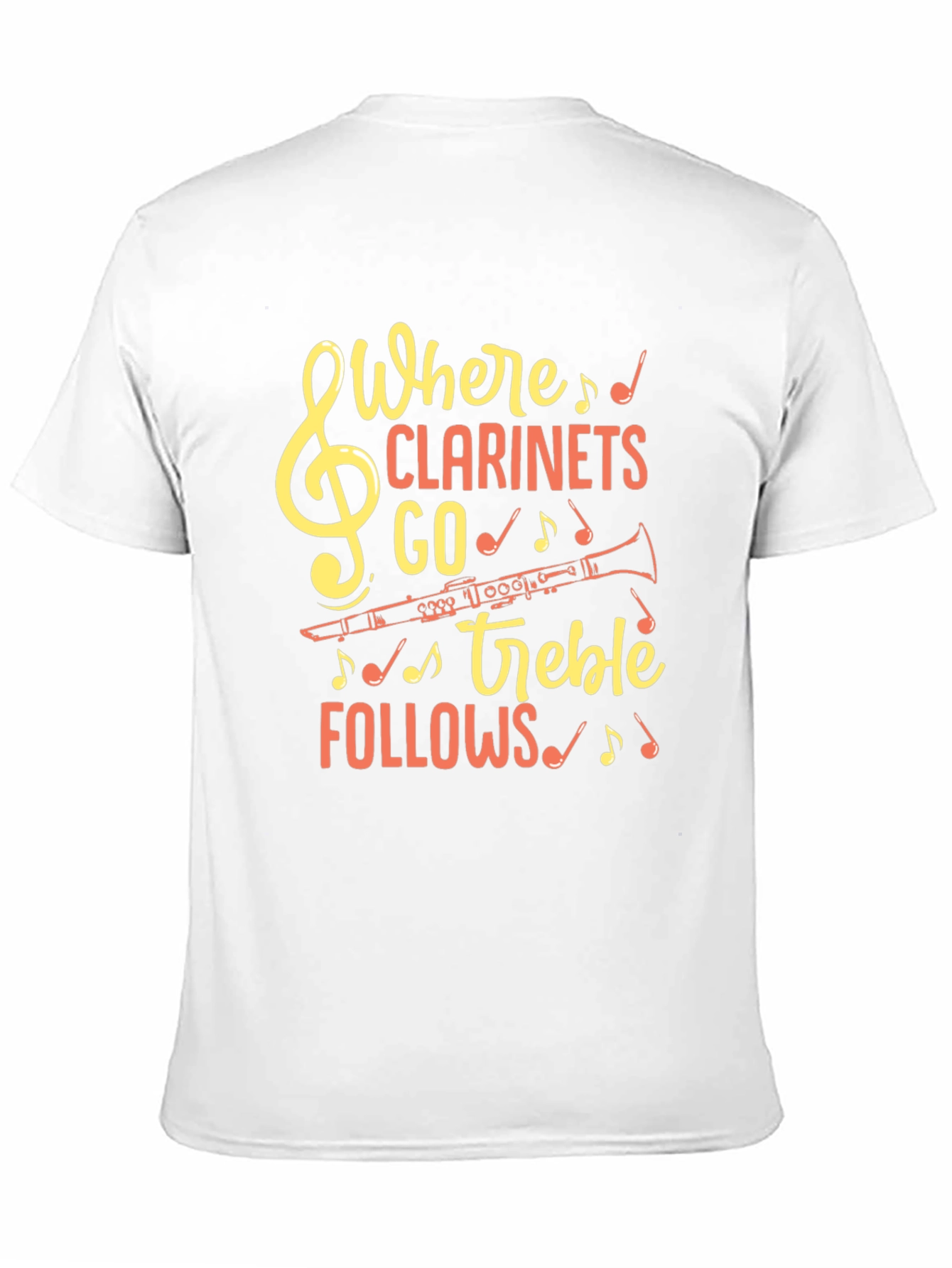 Black Where Clarinets Go Treble Follows T-Shirt view 11