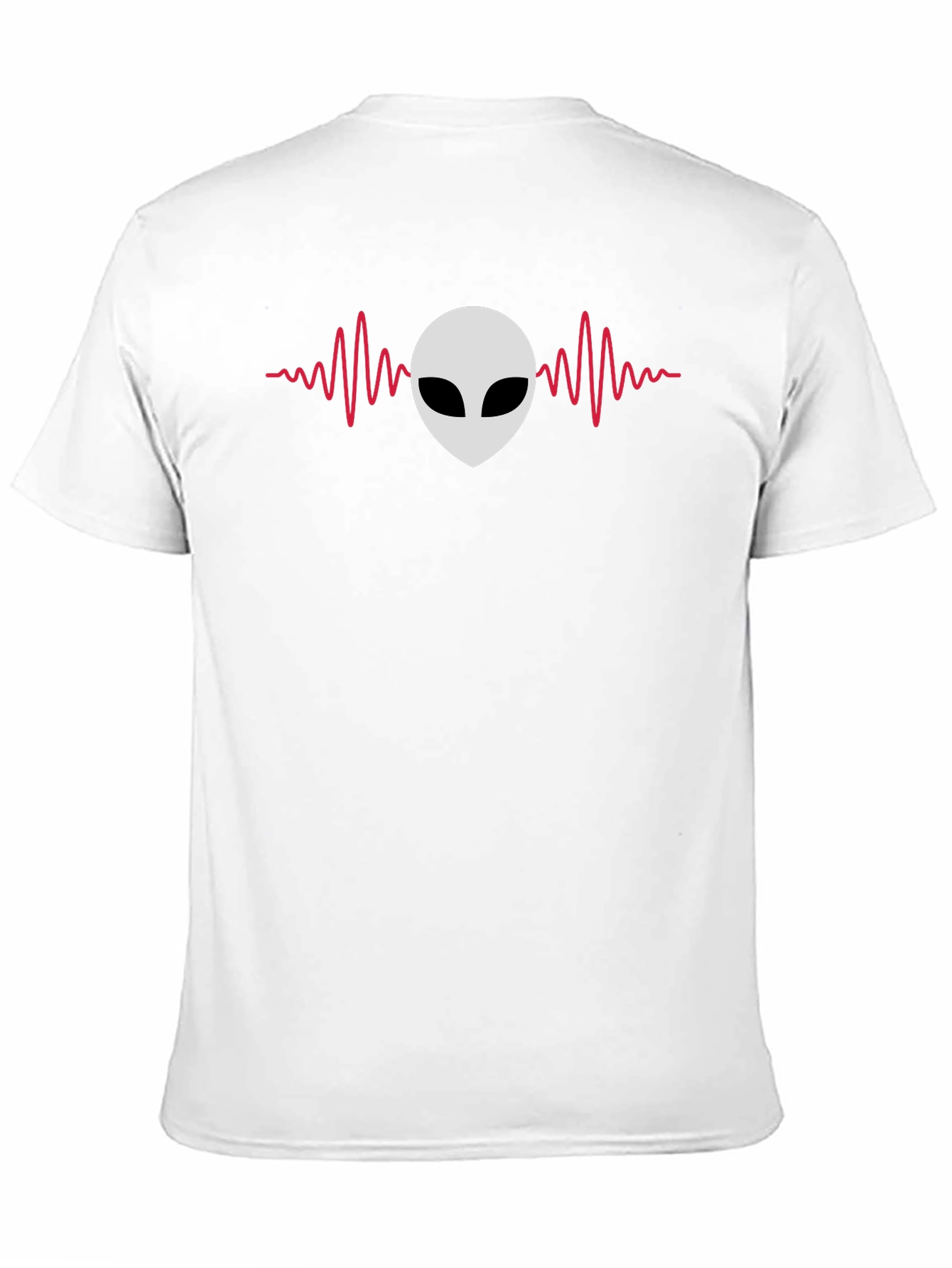 Black Alien Headbeat Graphic Tee - Black Cotton Comfort view 11