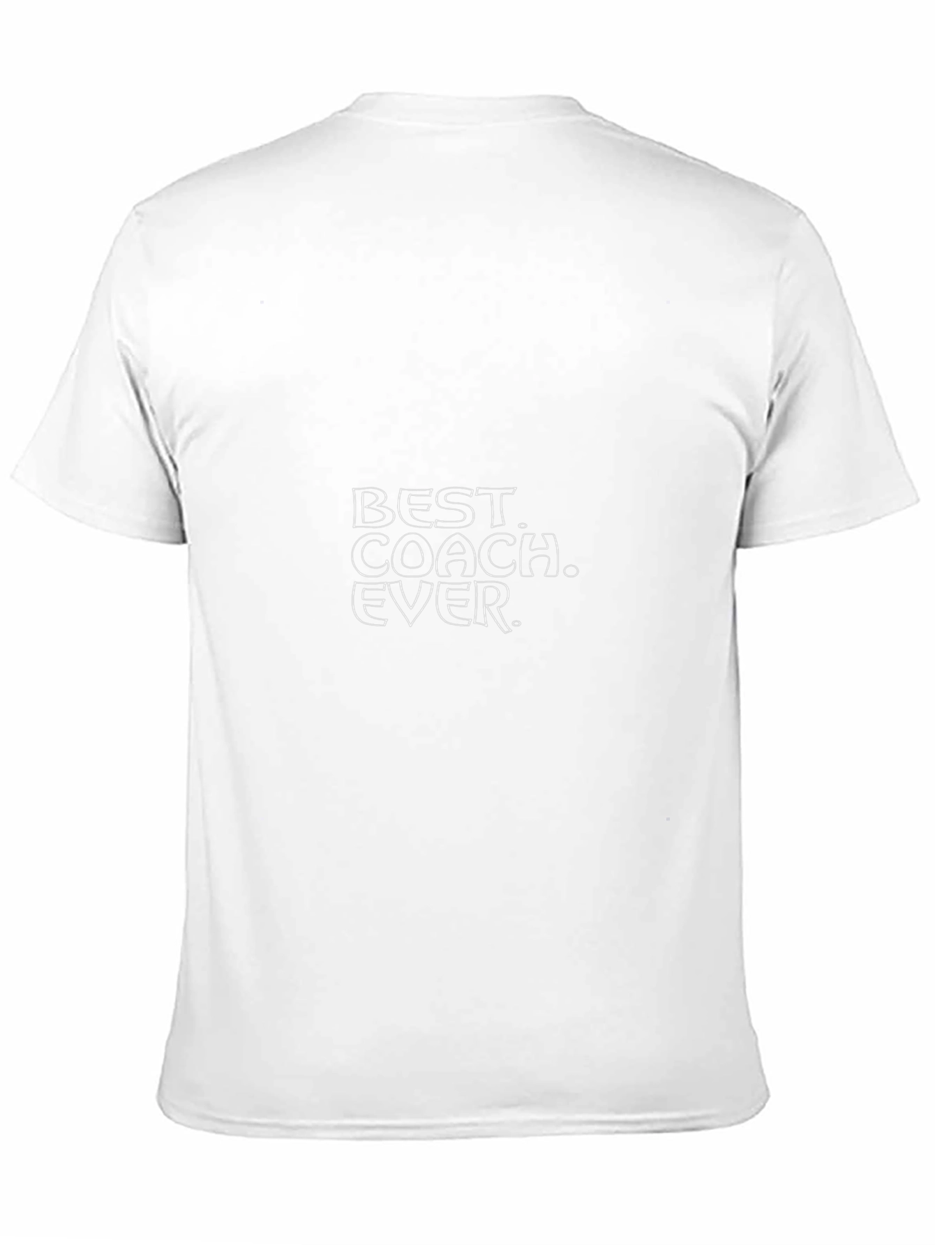 Black Best Coach Ever T-Shirt - Black Crew Neck Tee view 11