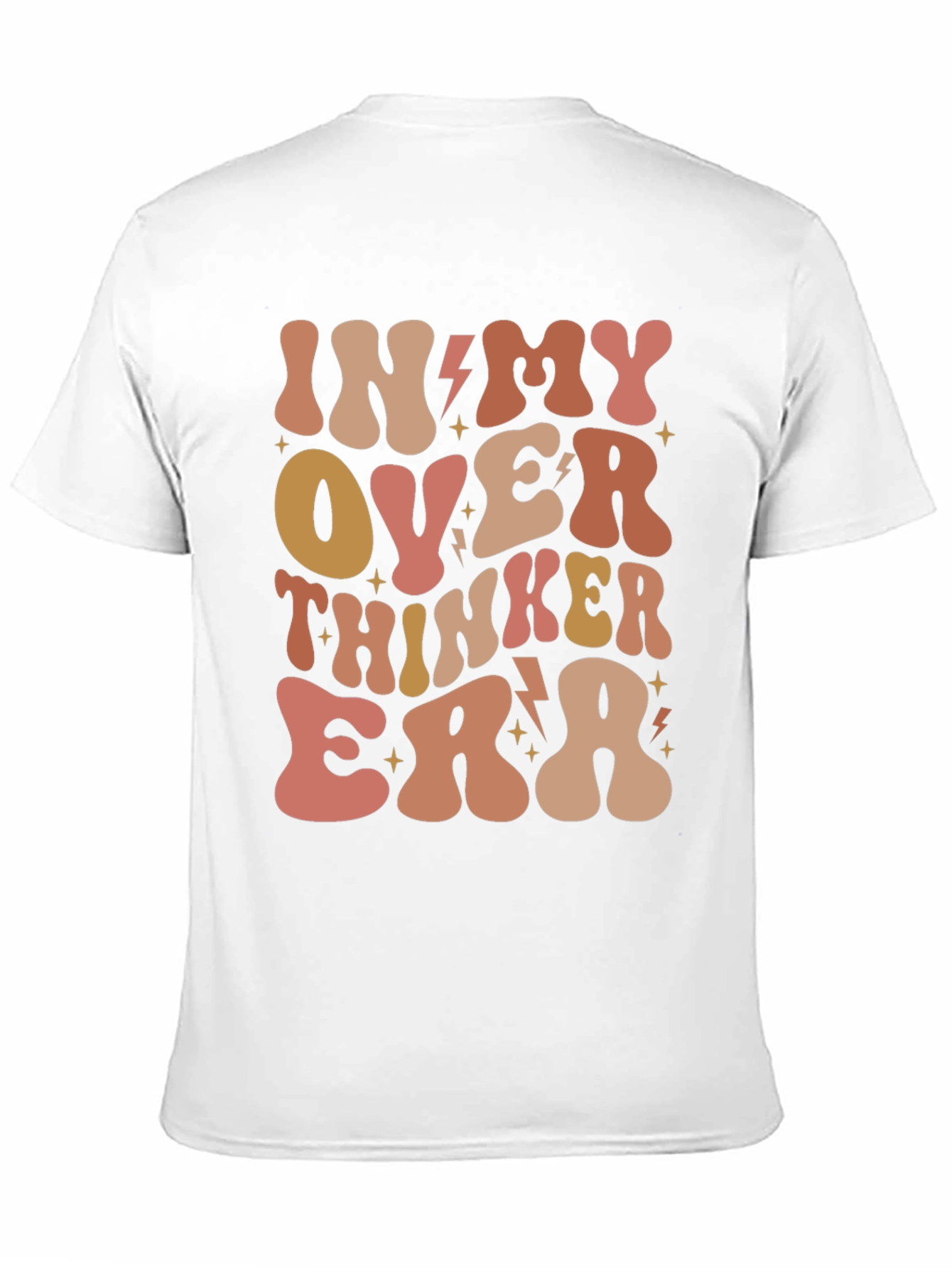 Black Over Thinker Era Tee - Trendy Retro Style view 11