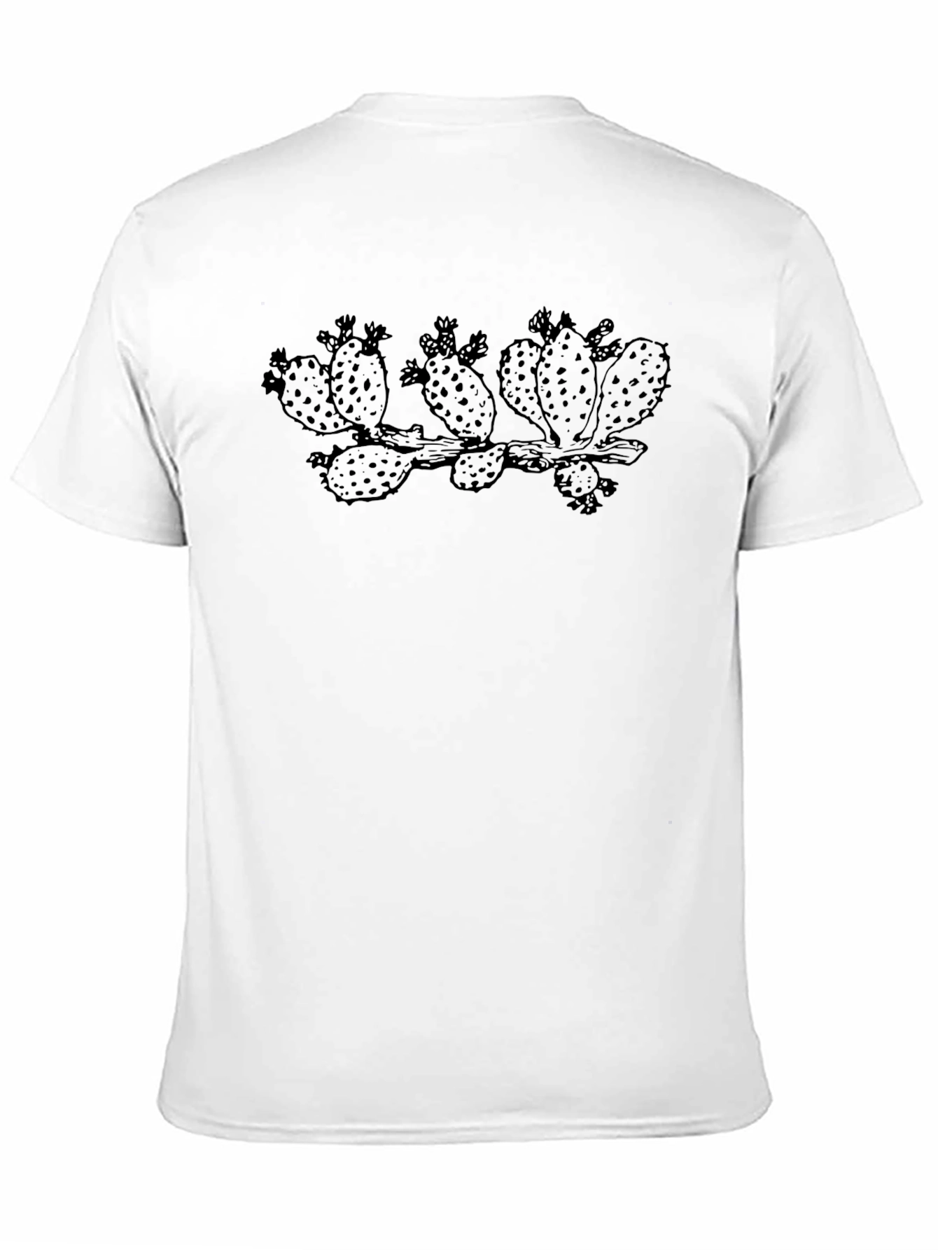 Black Prickly Pear Cactus Graphic T-Shirt - Unisex view 11