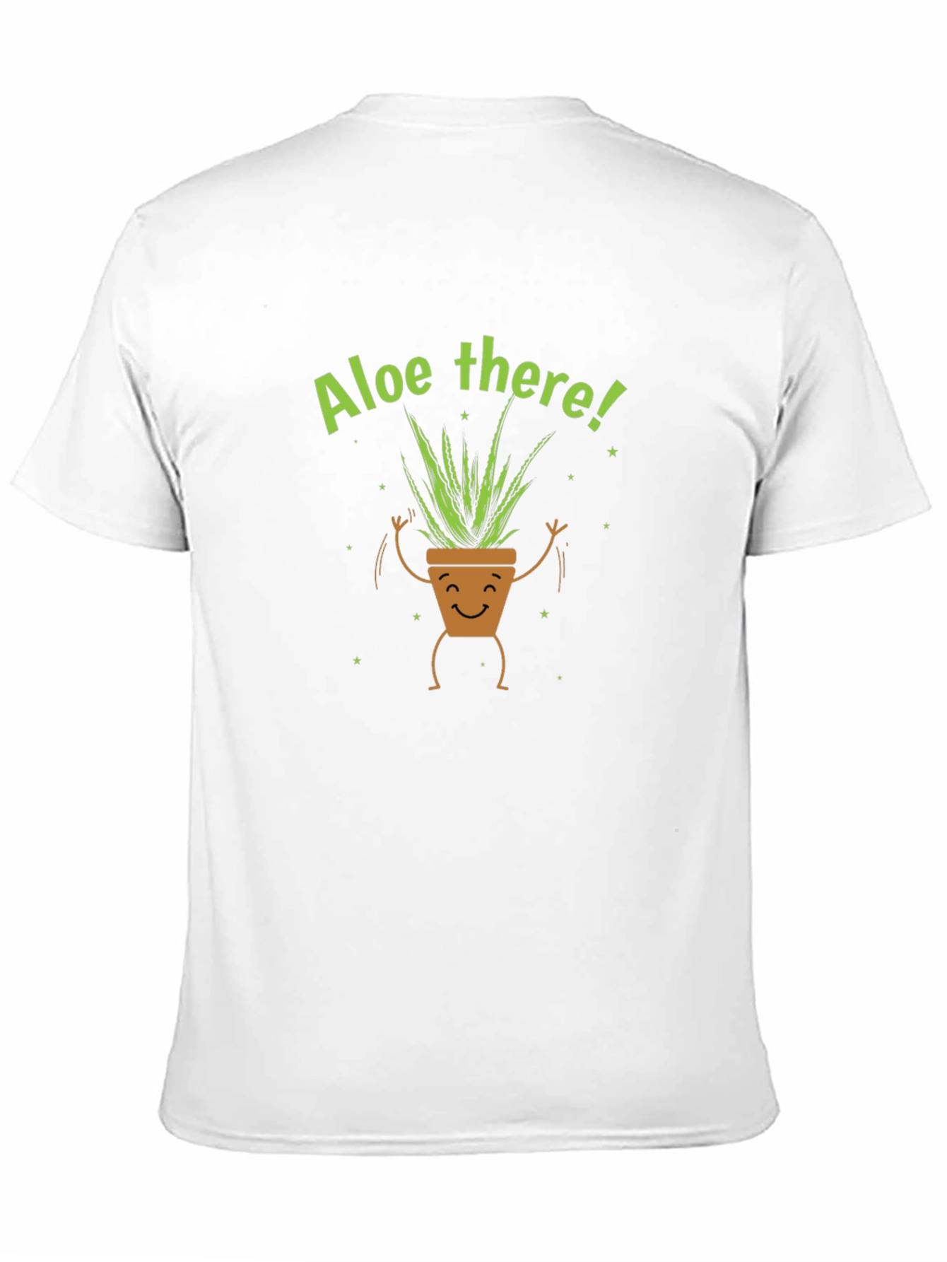 Black Aloe There Plant Graphic Tee - Black Cotton T-Shirt view 11