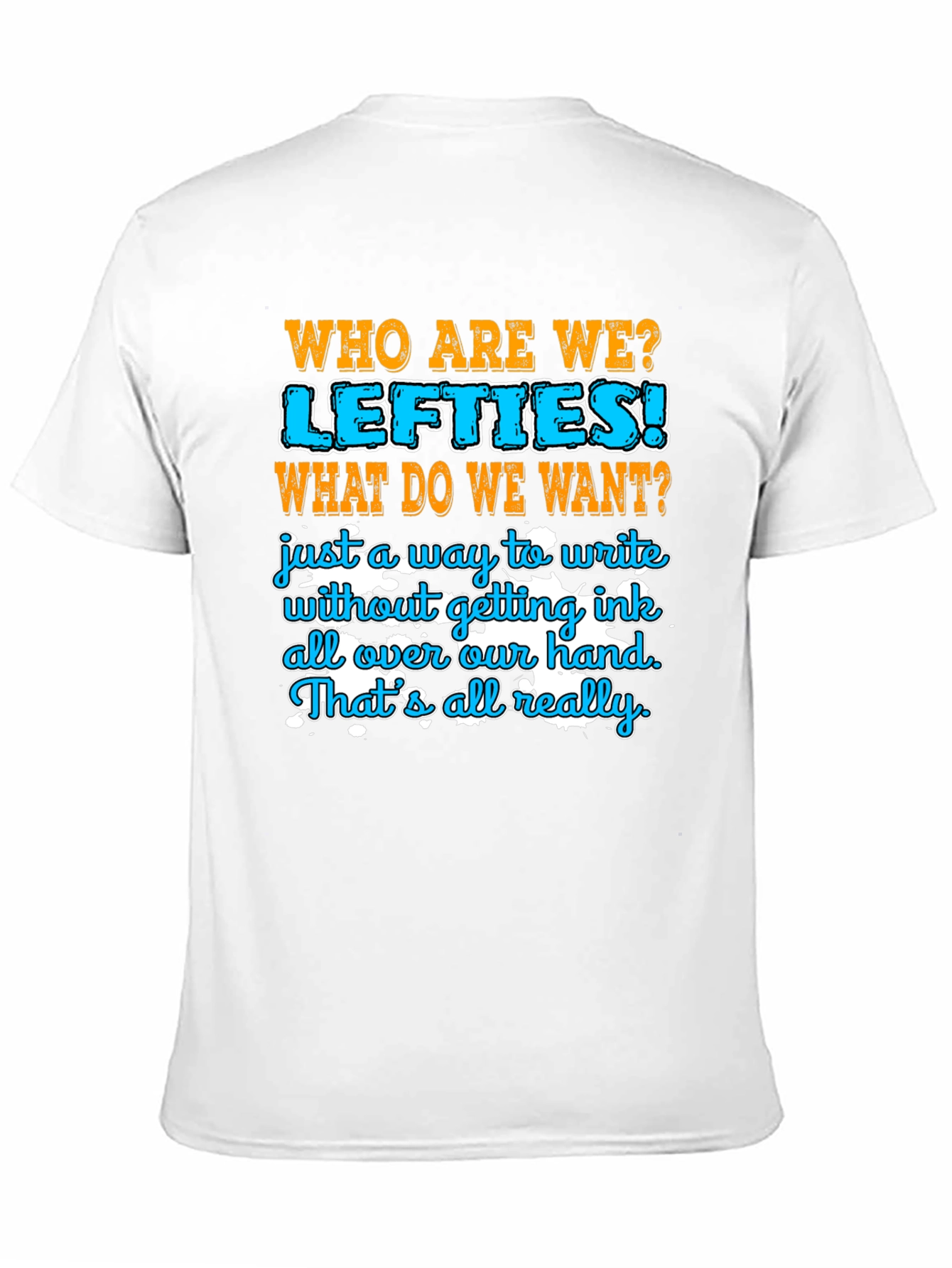 Black Lefty Pride T-Shirt - Funny Left-Handed Gift view 11