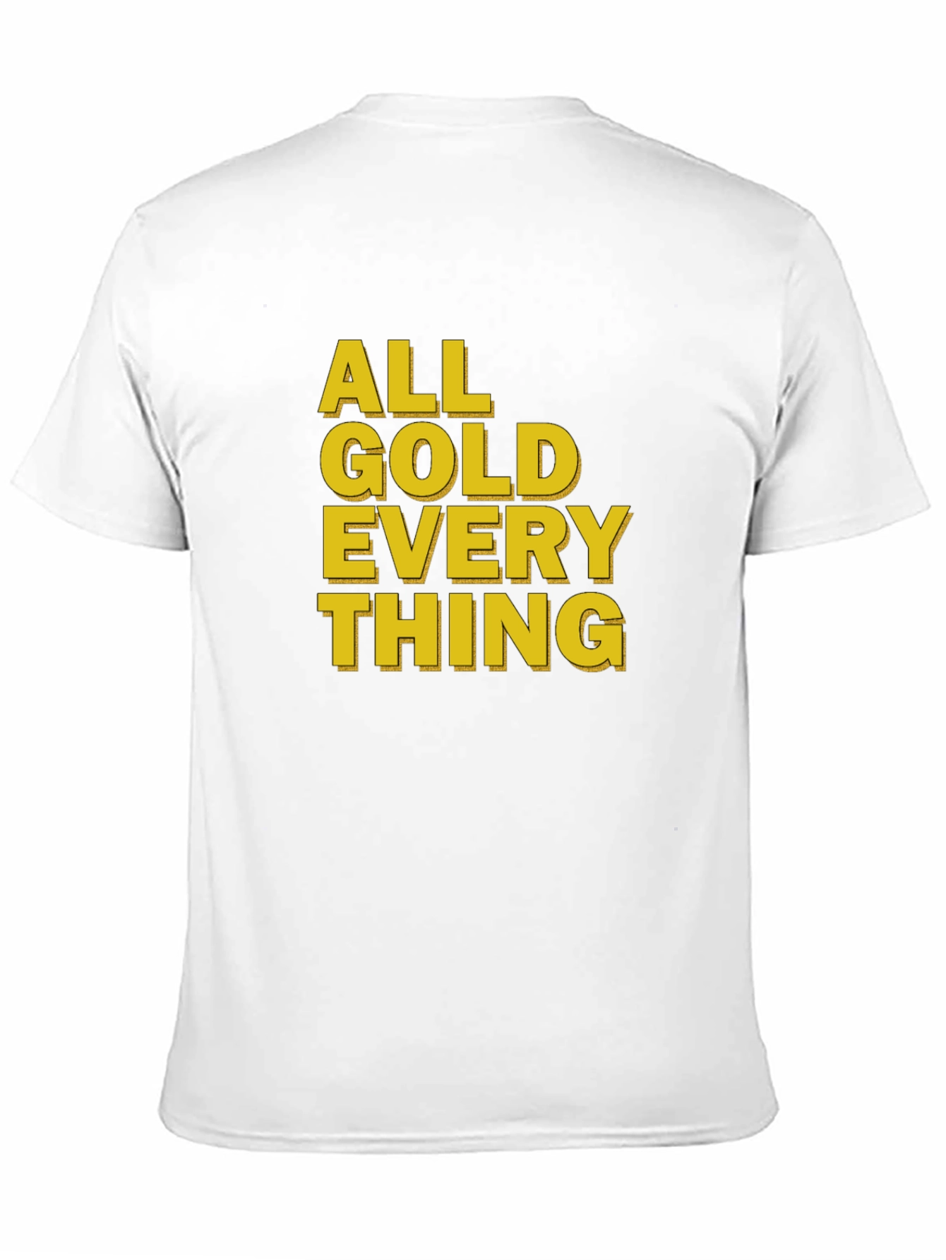 Black All Gold Everything Black T-Shirt view 11