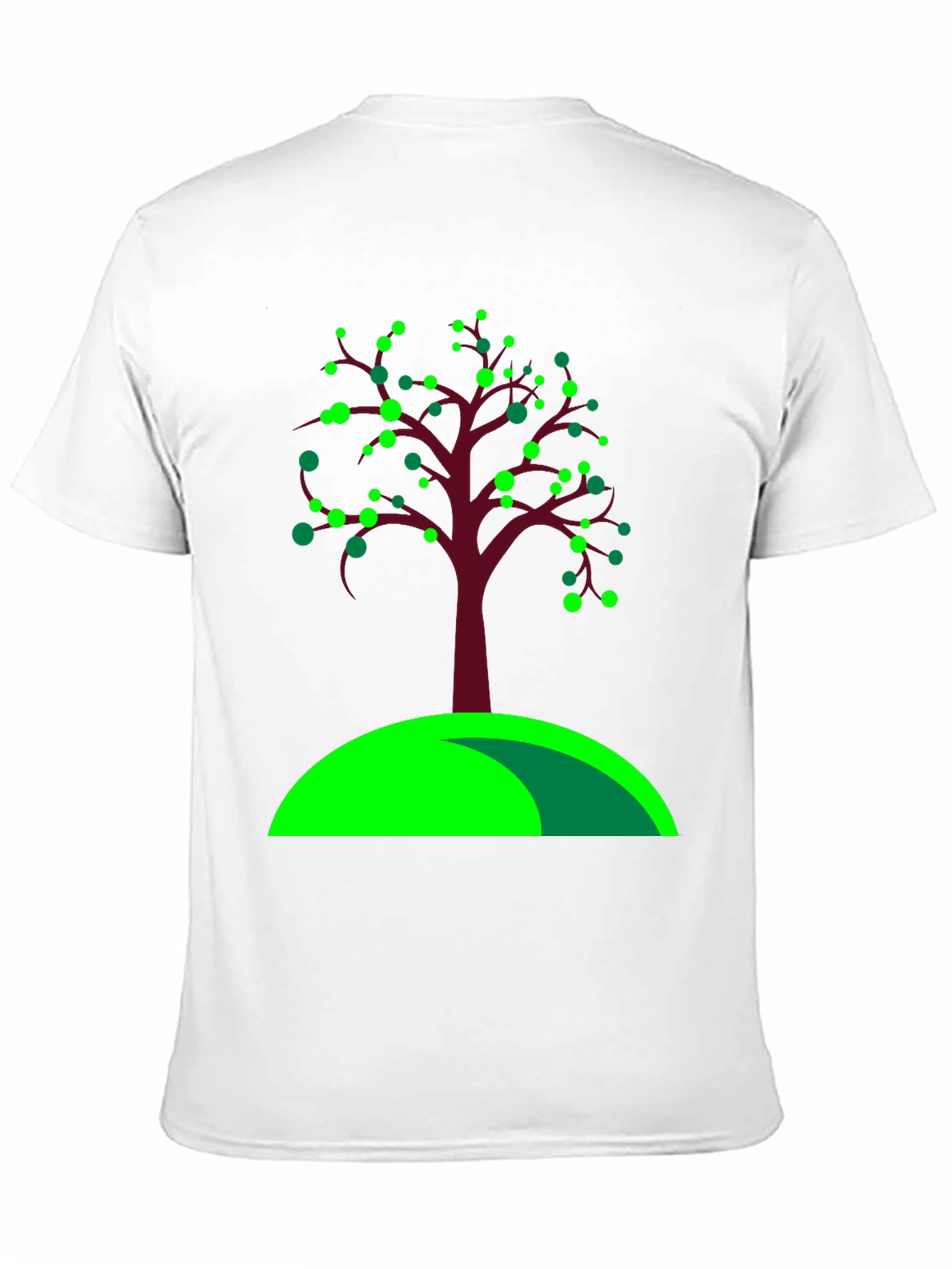 Black Nature Inspired Tree Graphic Tee view 11