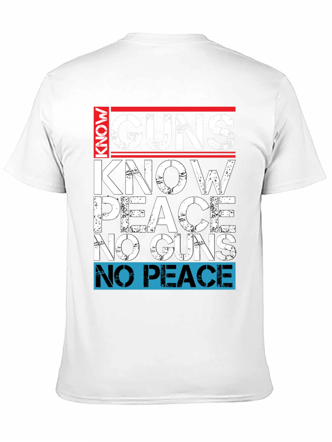 Black Guns Know Peace Men's Graphic T-Shirt view 11