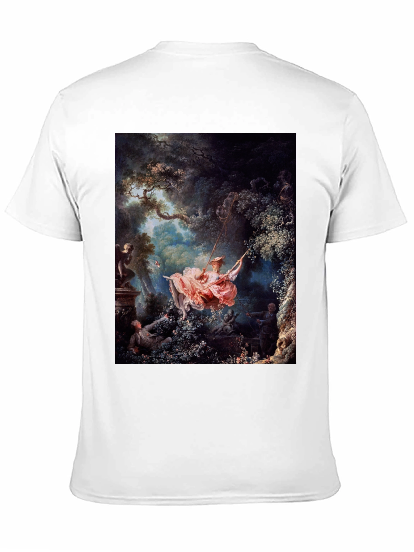 The Swing Painting T-Shirt - Artistic Rococo Style - 11