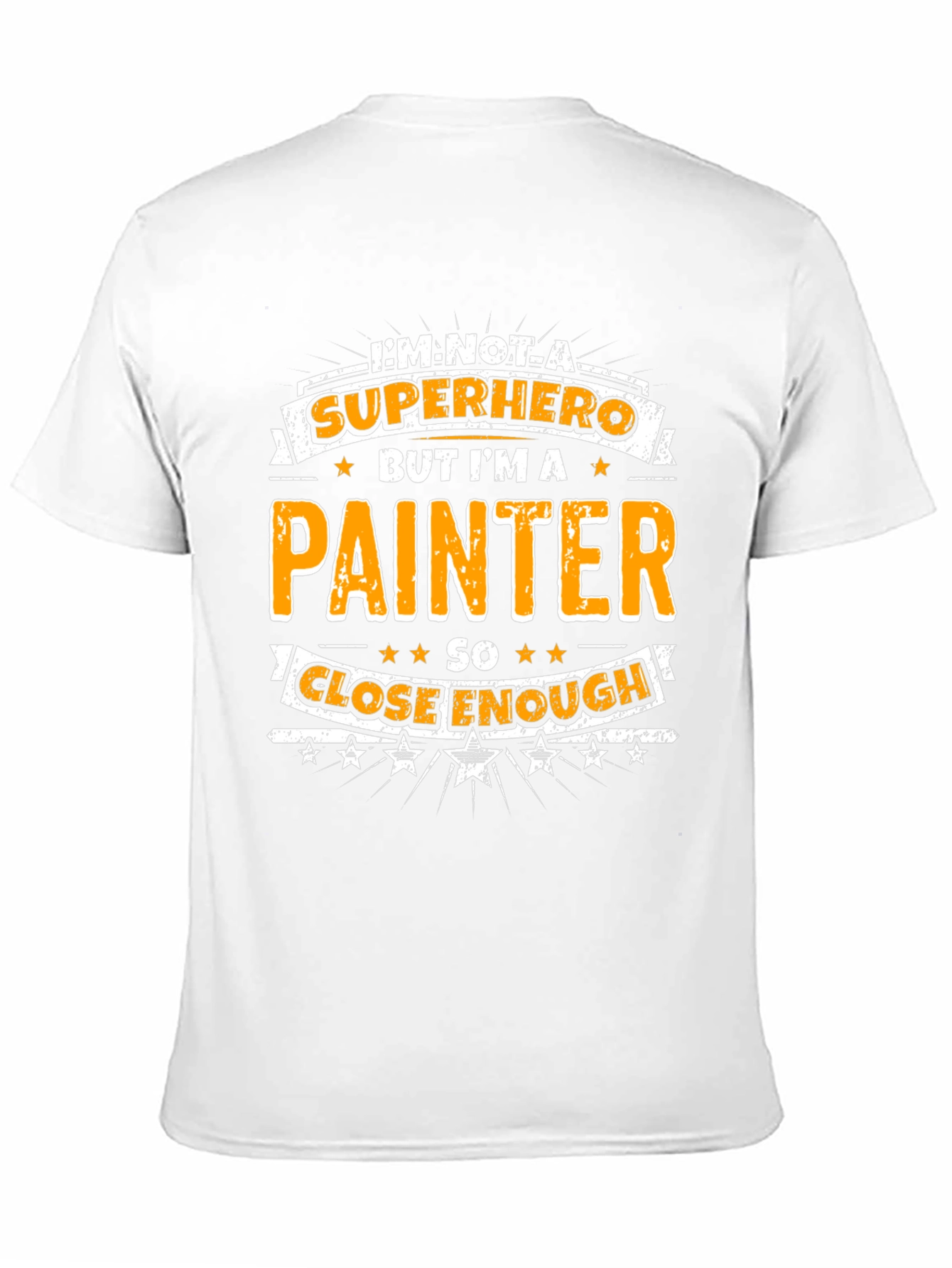 Black Painter Superhero Graphic T-Shirt - Funny Novelty Tee view 11
