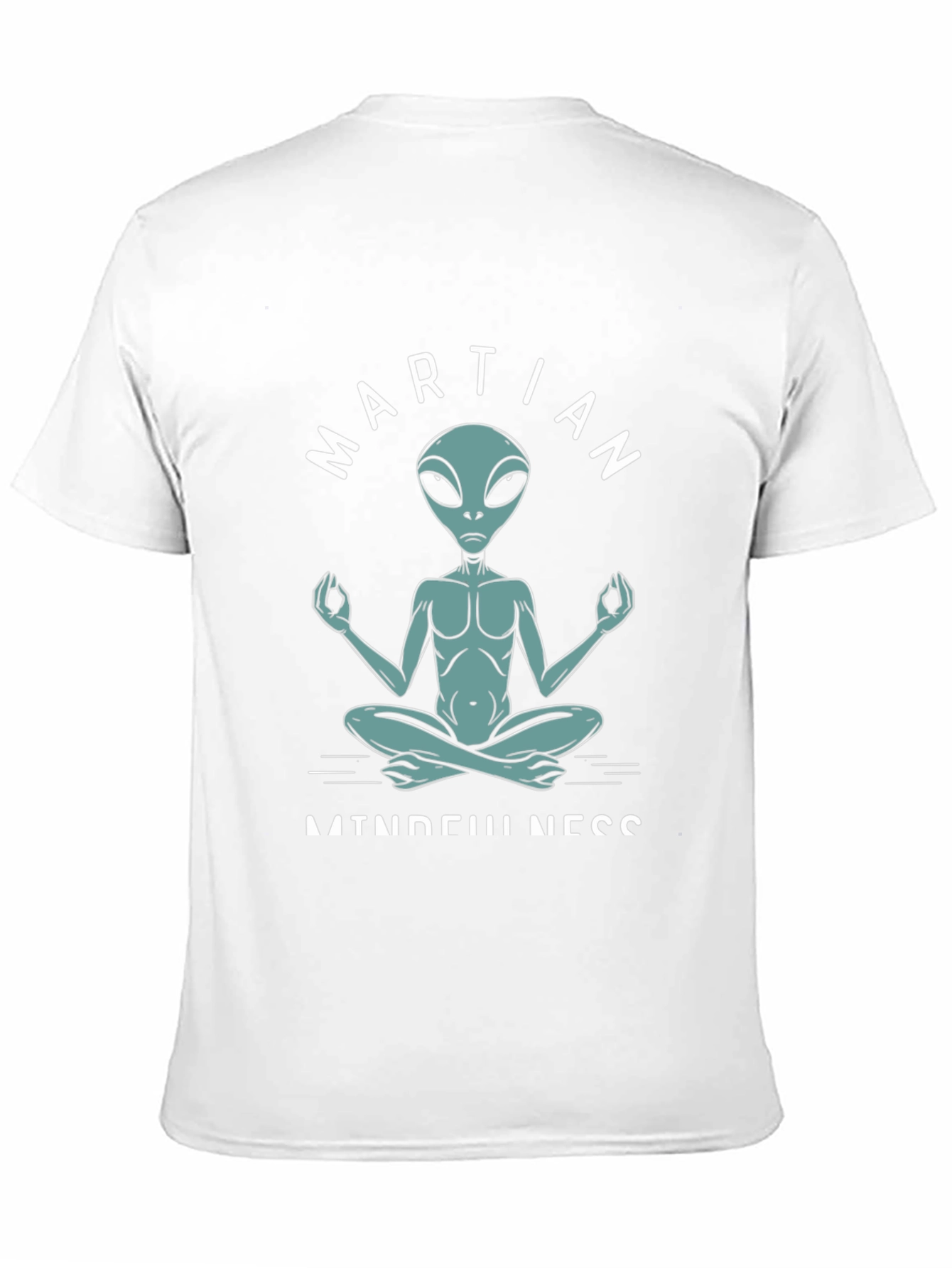 Black Martian Mindfulness Meditation T-Shirt view 11