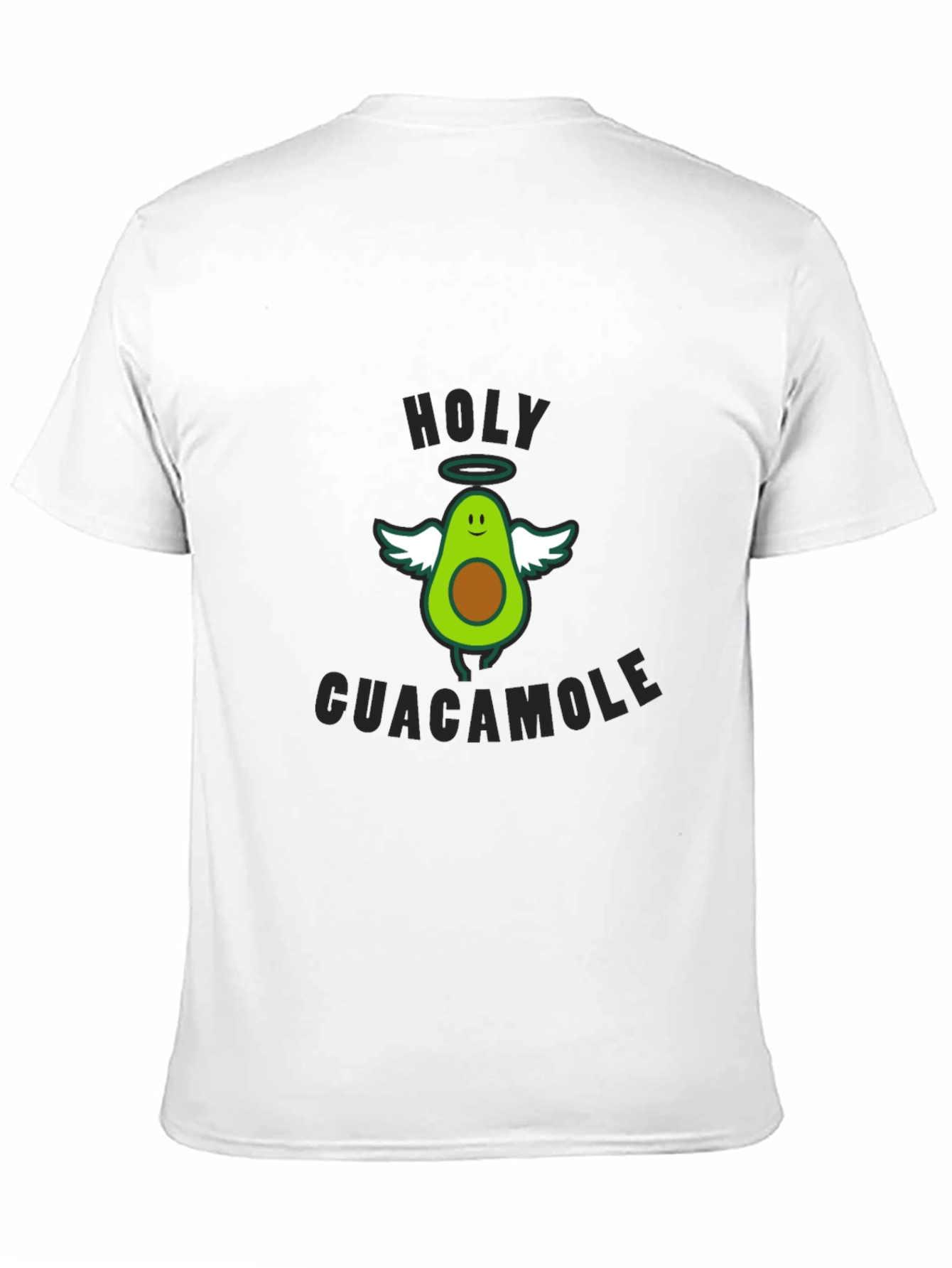 Black Holy Guacamole Graphic T-Shirt - Funny Avocado Tee view 11