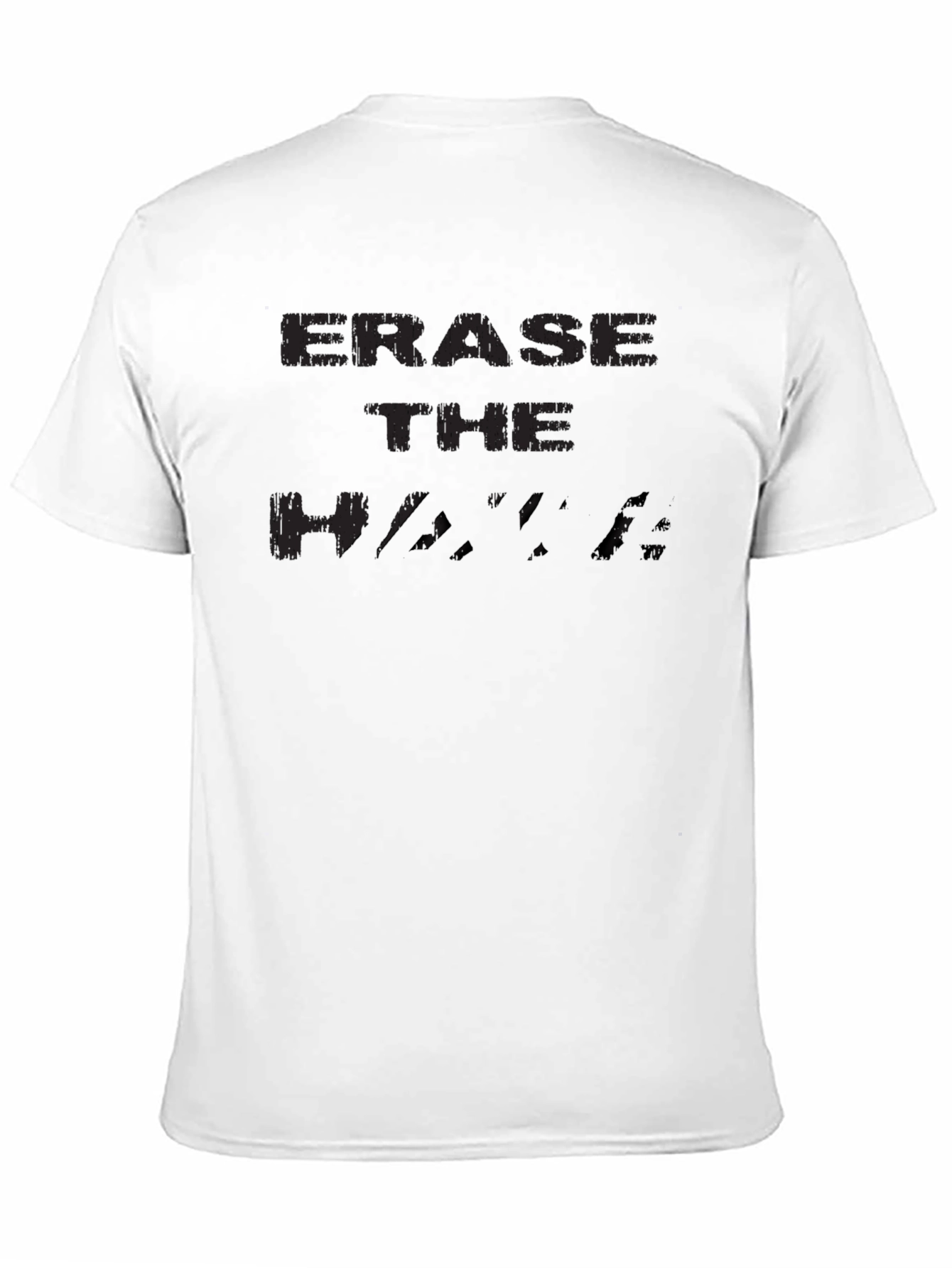 Black Erase The Haters Black Graphic Tee view 11