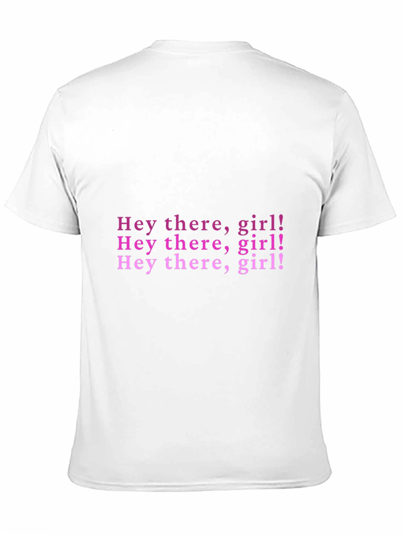 Black Hey There Girl! Graphic T-Shirt view 11