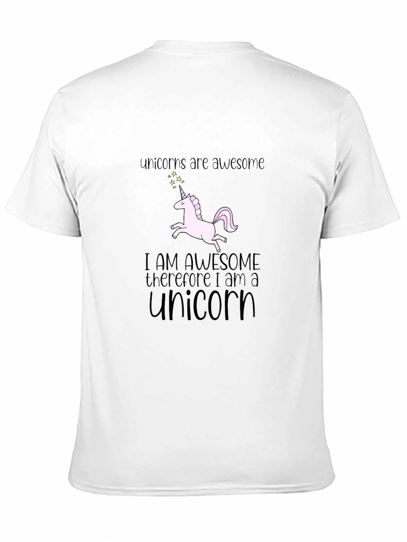 Black Unicorns Are Awesome Black Graphic T-Shirt view 11
