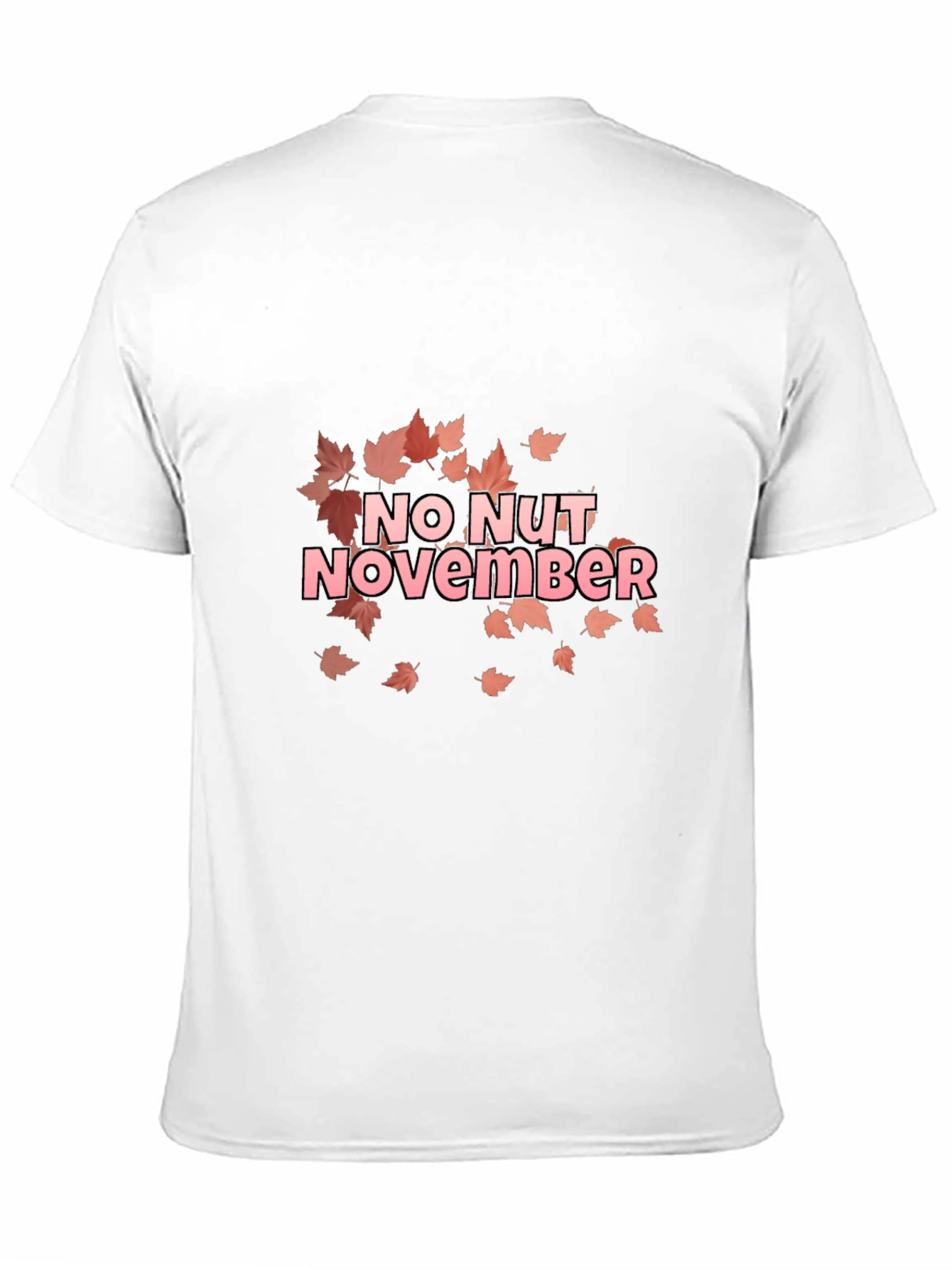 Black No Nut November T-Shirt - Funny Fall Design view 11