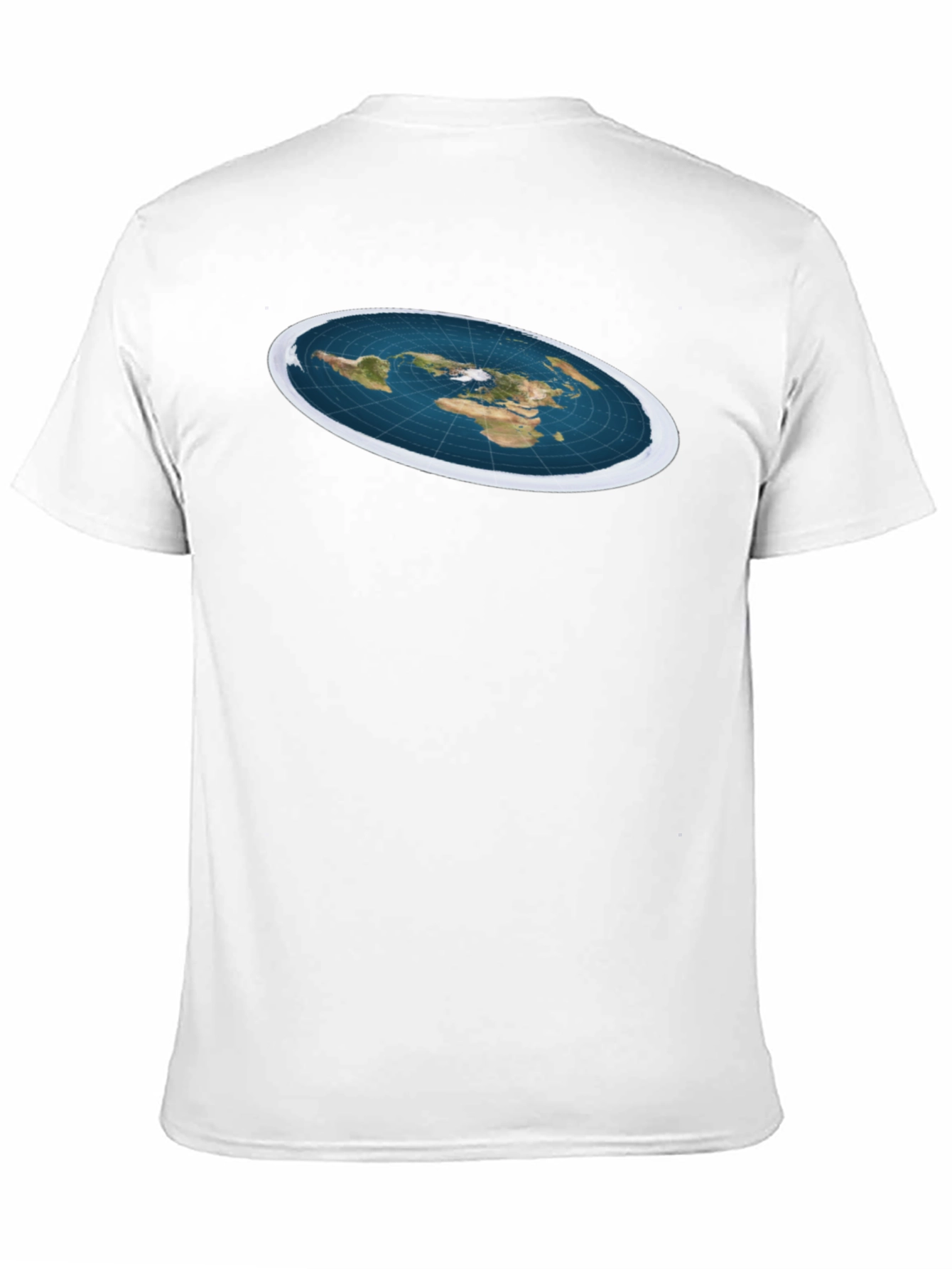 Black Flat Earth T-Shirt - Conspiracy Theory Tee view 11