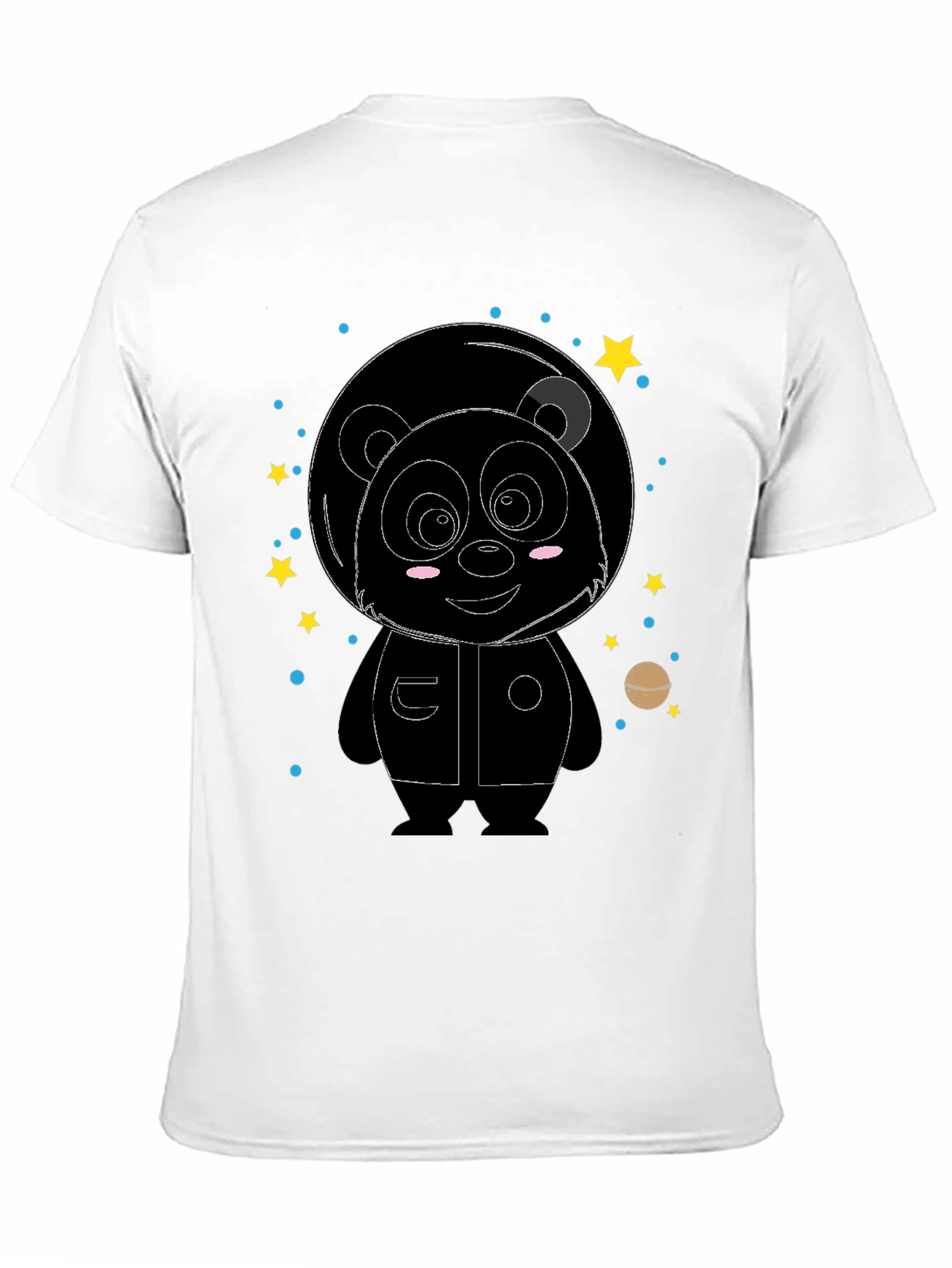 Black Astronaut Panda Graphic Tee - Space Adventure view 11